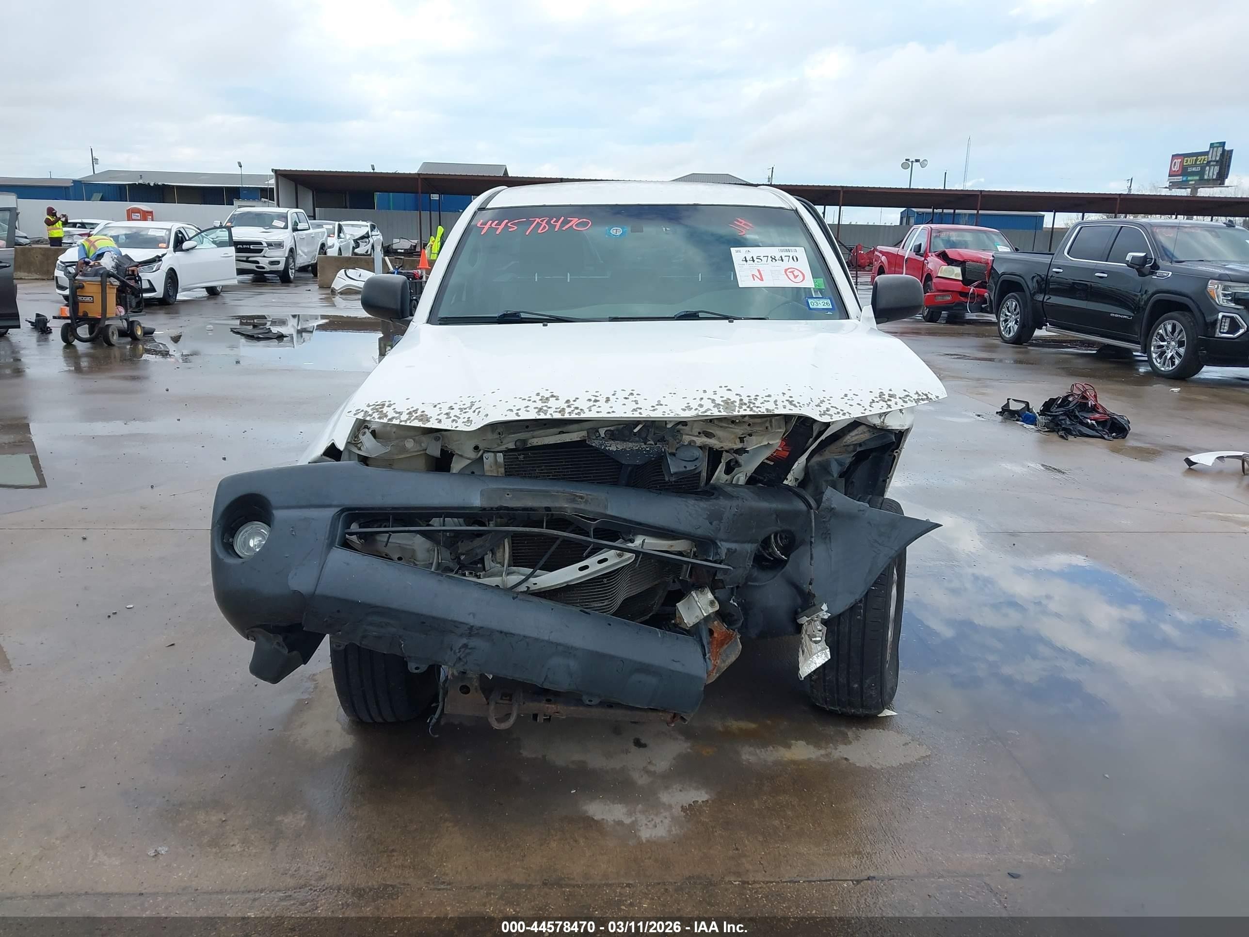 2008 Toyota Tacoma   Белый vin: 5TENX22NX8Z589835