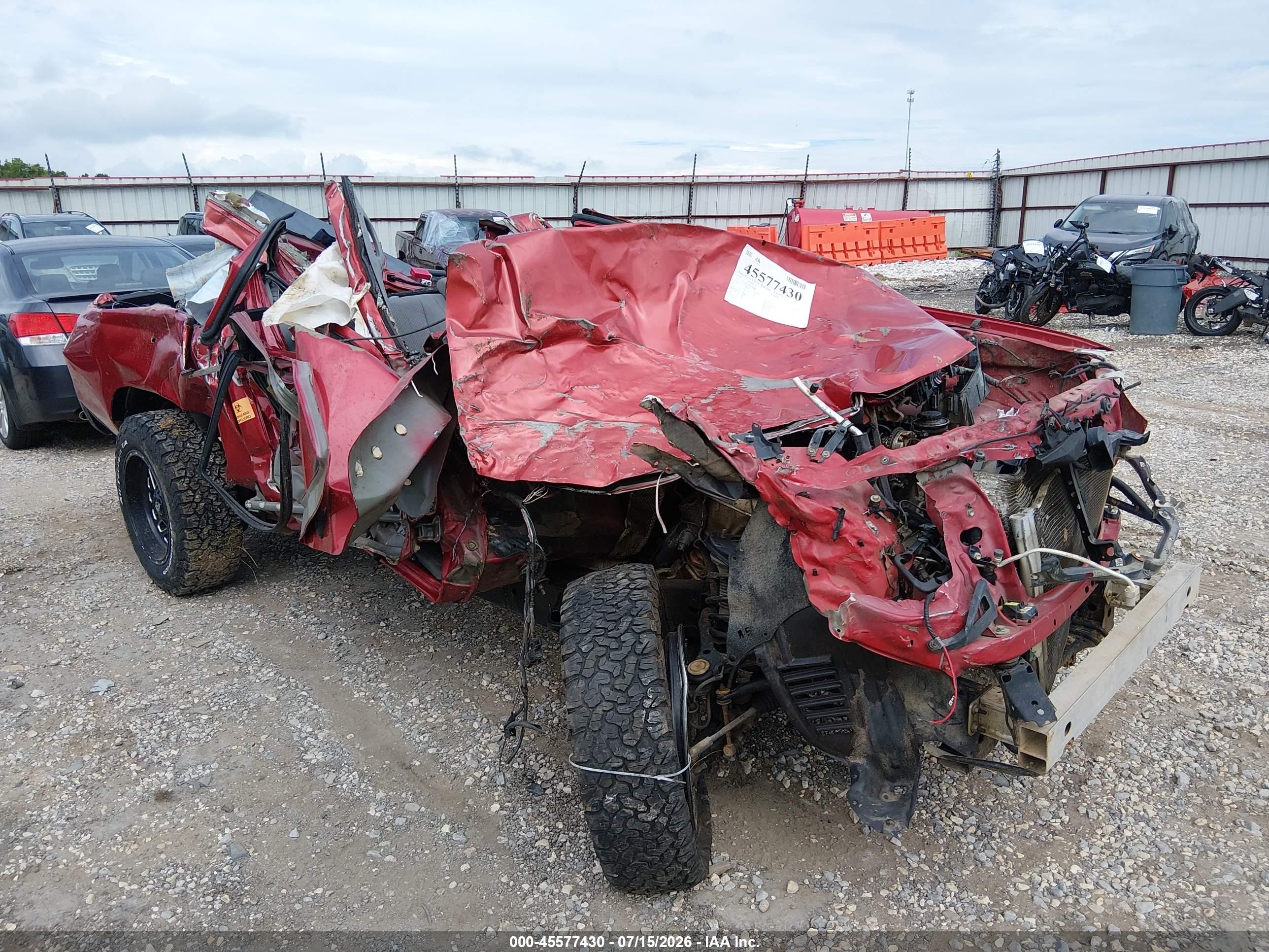 2010 Toyota Tacoma   Red vin: 5TENX4CN3AZ708888