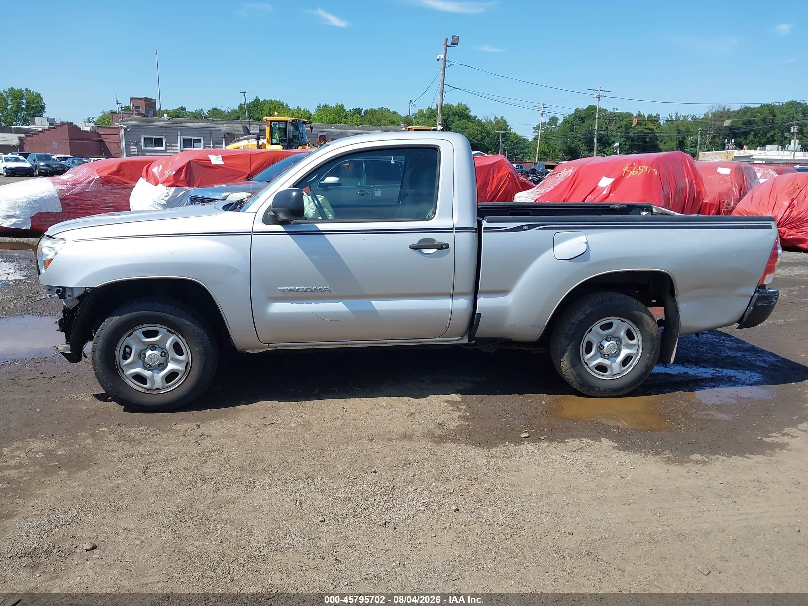 2010 Toyota Tacoma   Silver vin: 5TENX4CN5AZ686893
