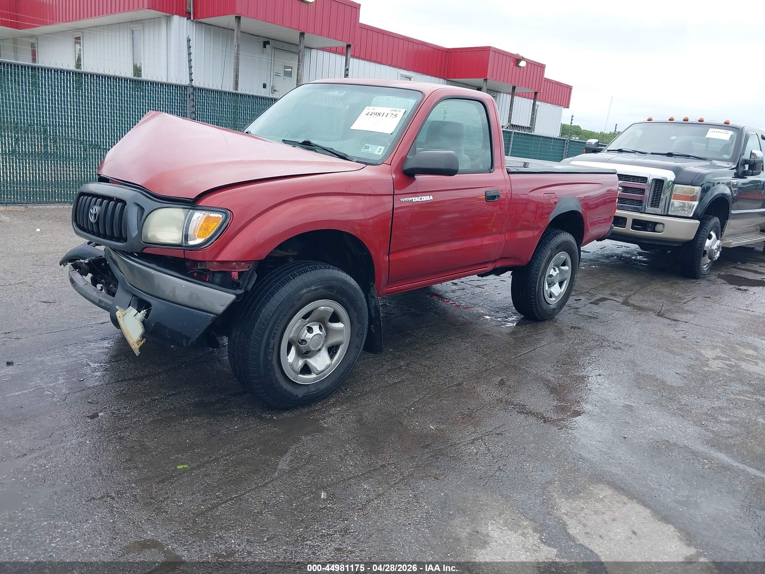 2004 Toyota Tacoma   Красный vin: 5TEPM62N04Z428803