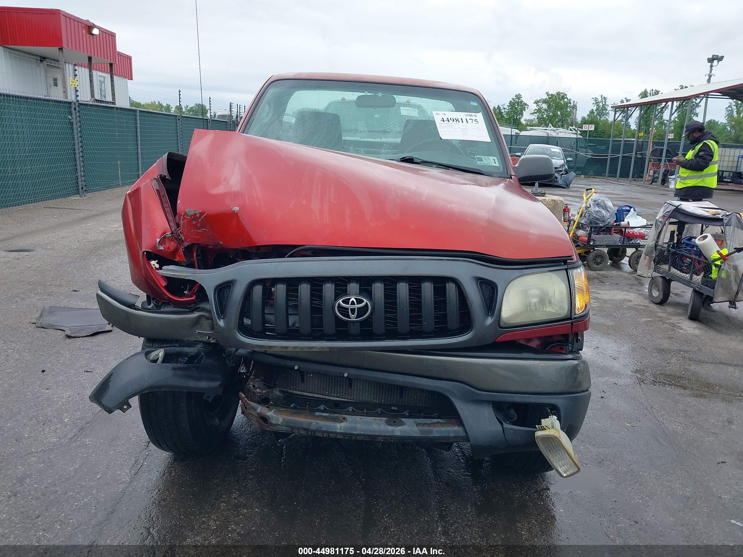 2004 Toyota Tacoma   Красный vin: 5TEPM62N04Z428803