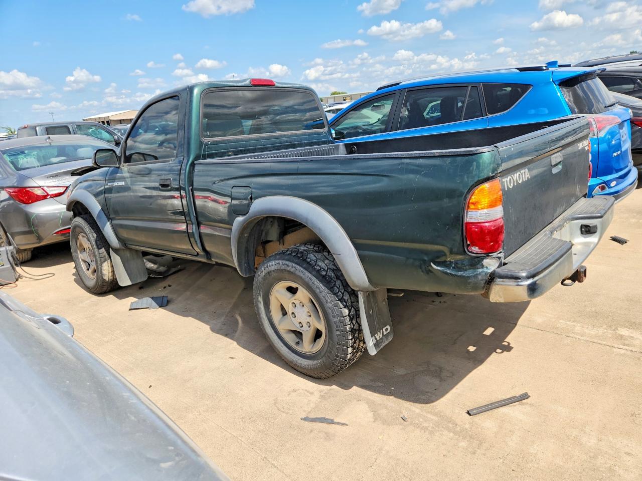 2003 Toyota Tacoma Base Green vin: 5TEPM62N23Z289675