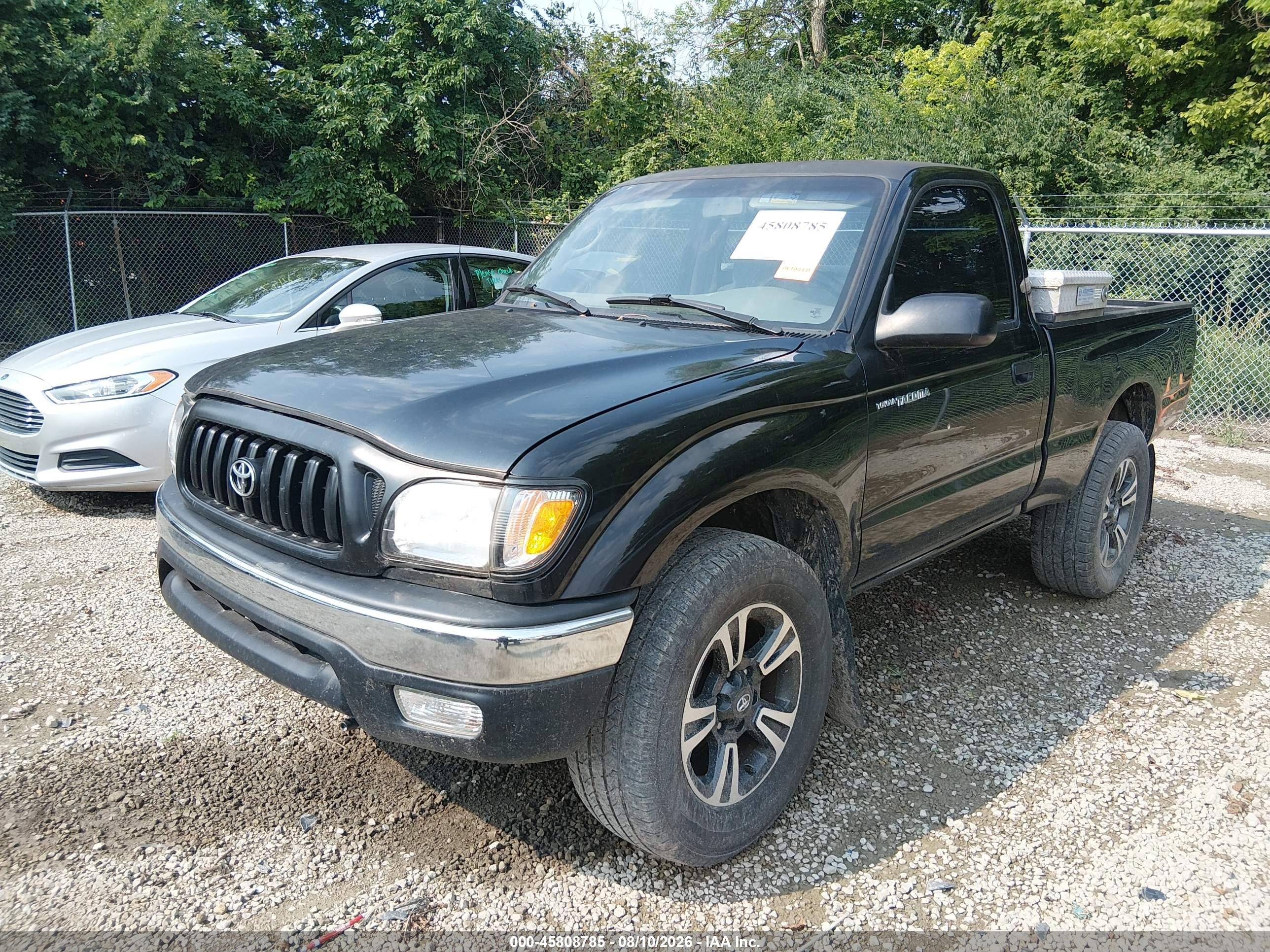 2002 Toyota Tacoma   Black vin: 5TEPM62N42Z040163