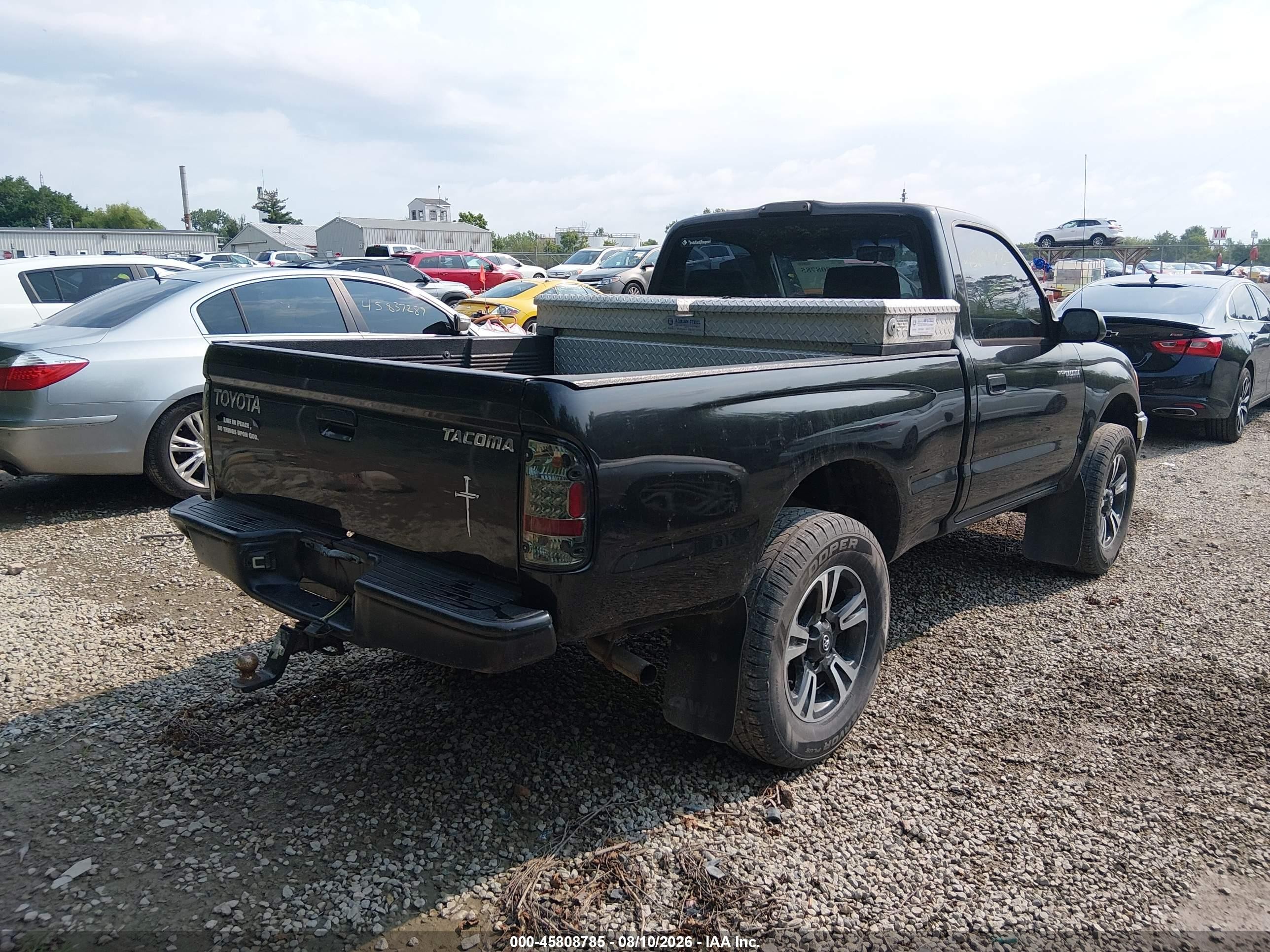 2002 Toyota Tacoma   Black vin: 5TEPM62N42Z040163