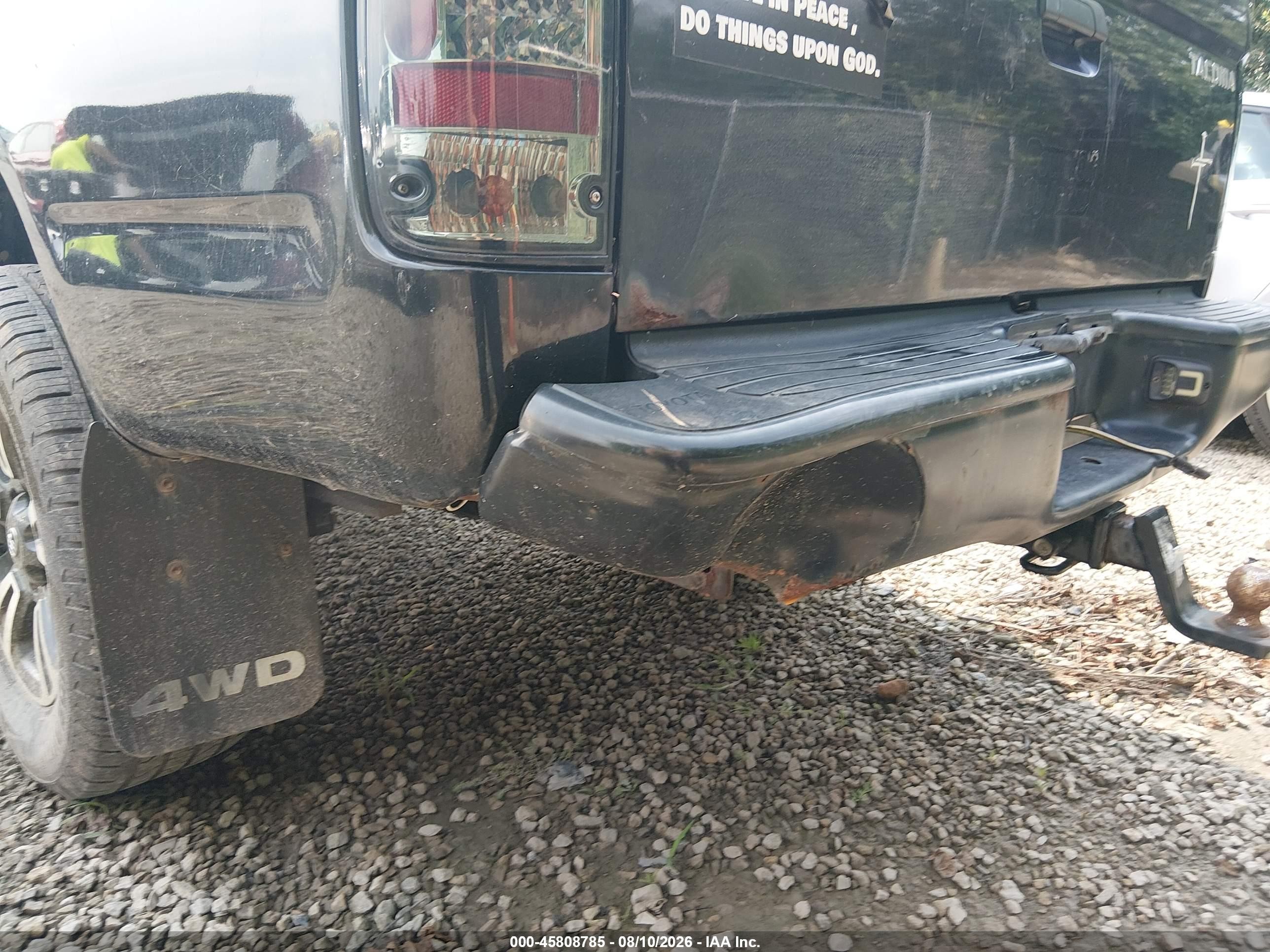 2002 Toyota Tacoma   Black vin: 5TEPM62N42Z040163