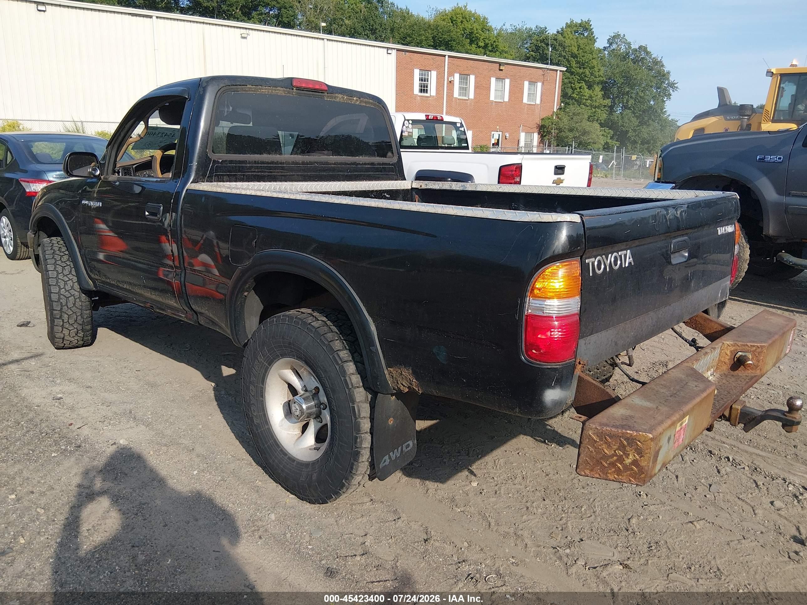 2002 Toyota Tacoma   Black vin: 5TEPM62N62Z104865