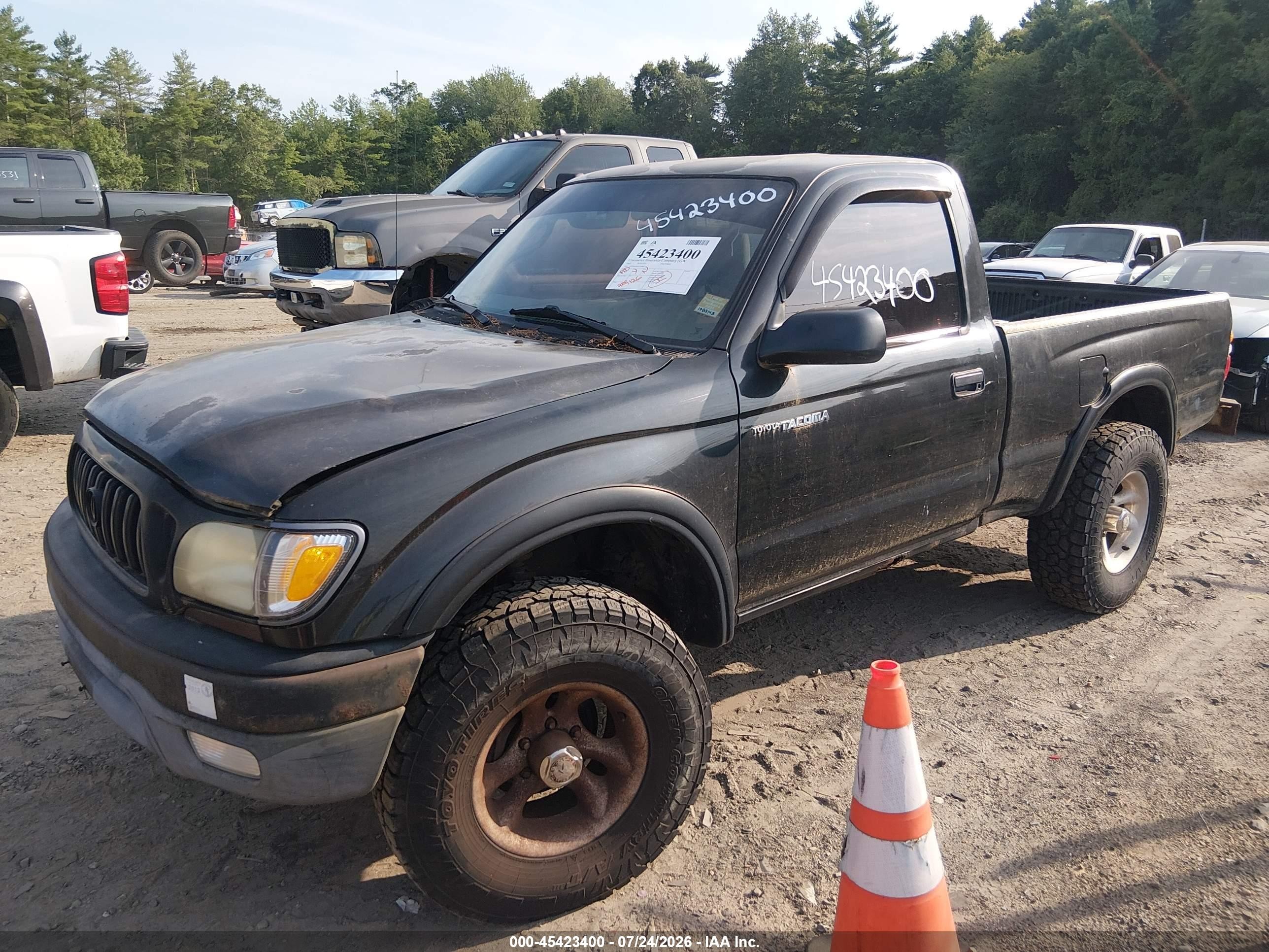 2002 Toyota Tacoma   Black vin: 5TEPM62N62Z104865
