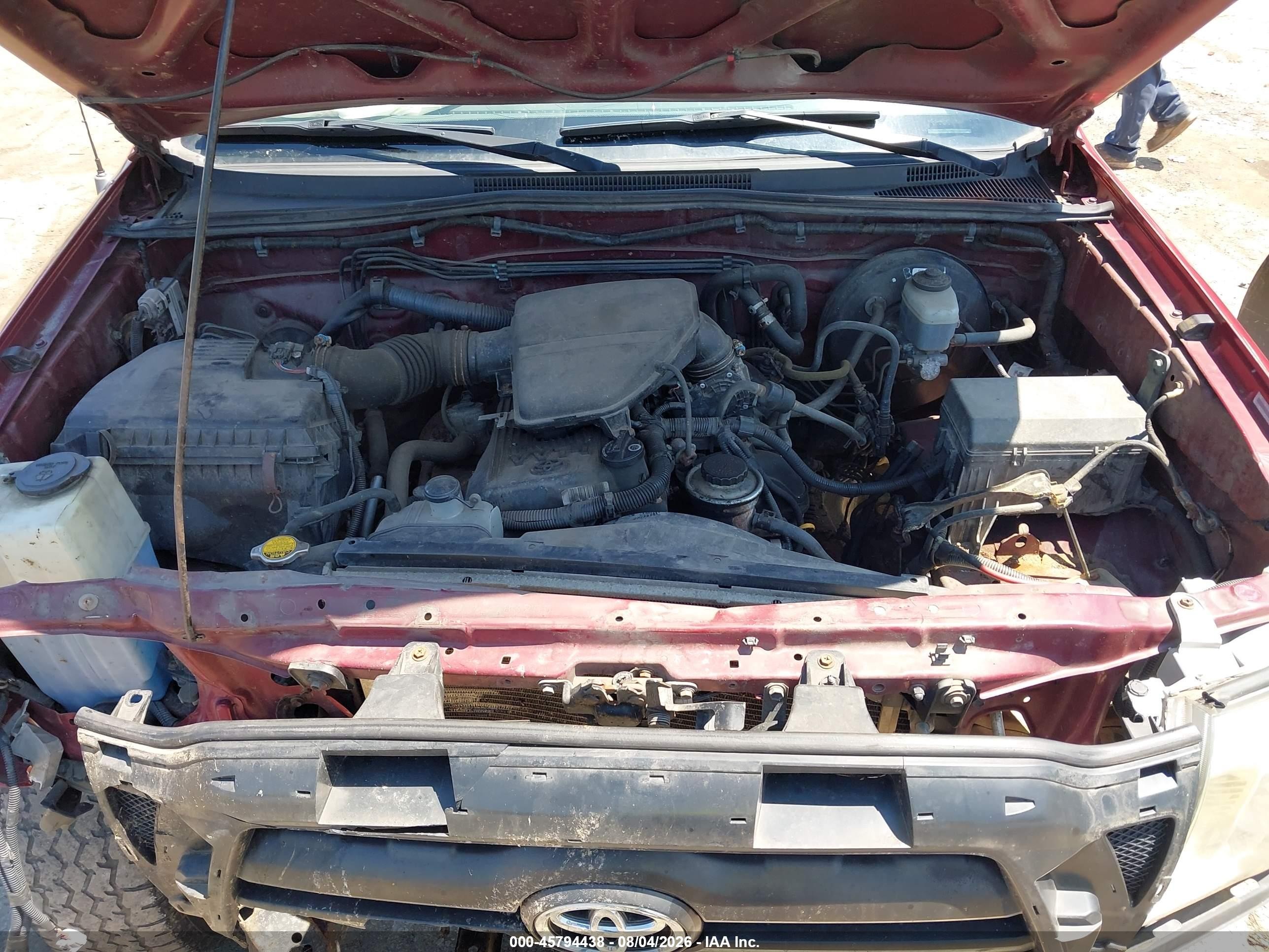 2007 Toyota Tacoma   Красный vin: 5TEPX42N17Z327933