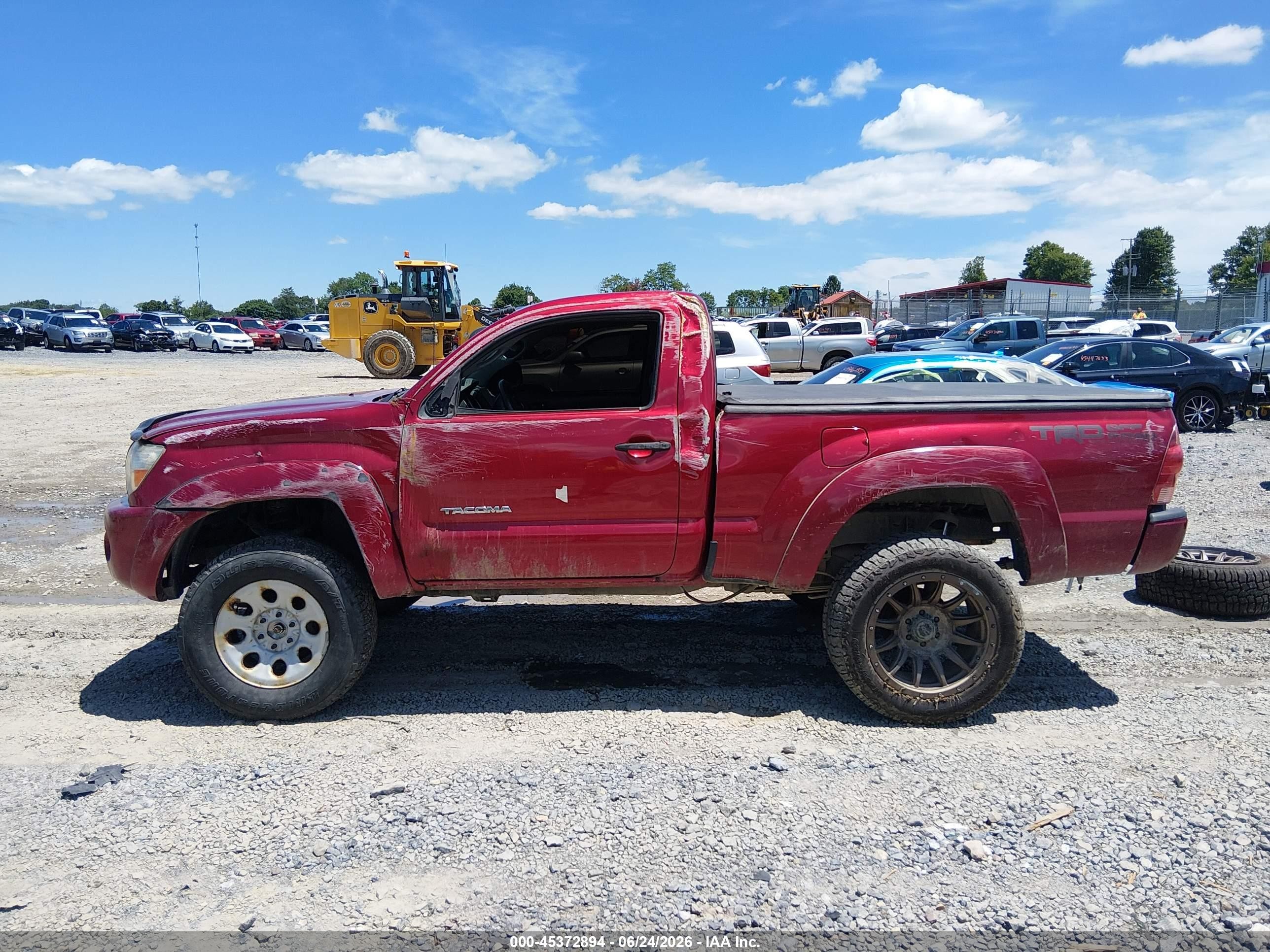 2007 Toyota Tacoma   Red vin: 5TEPX42N17Z454018