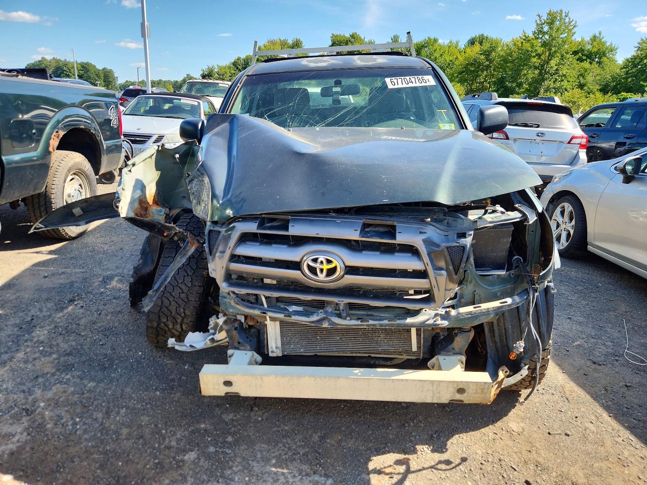 2009 Toyota Tacoma Base Green vin: 5TEPX42N19Z603949
