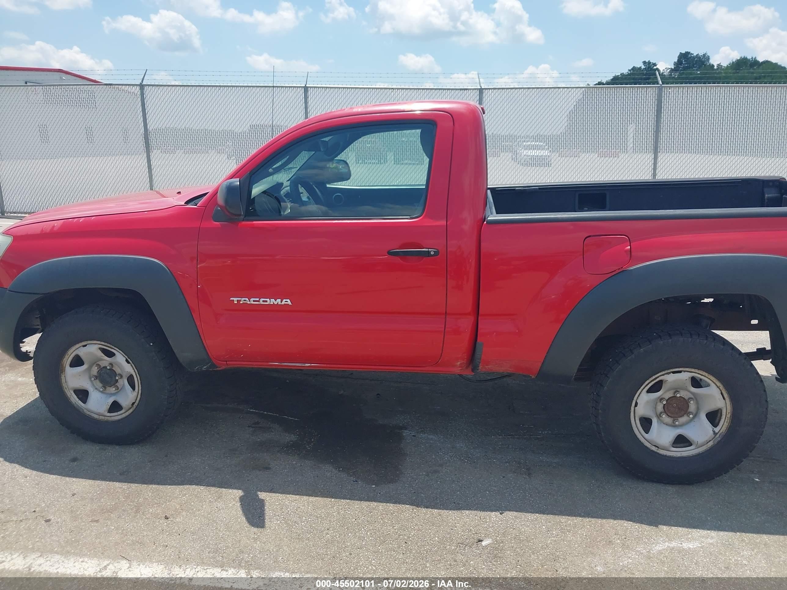2007 Toyota Tacoma   Red vin: 5TEPX42N37Z444512