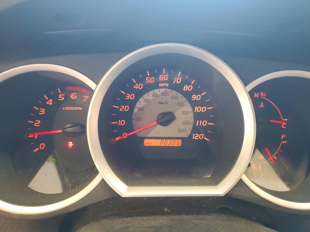 2005 Toyota Tacoma Base Red vin: 5TEPX42N45Z130252