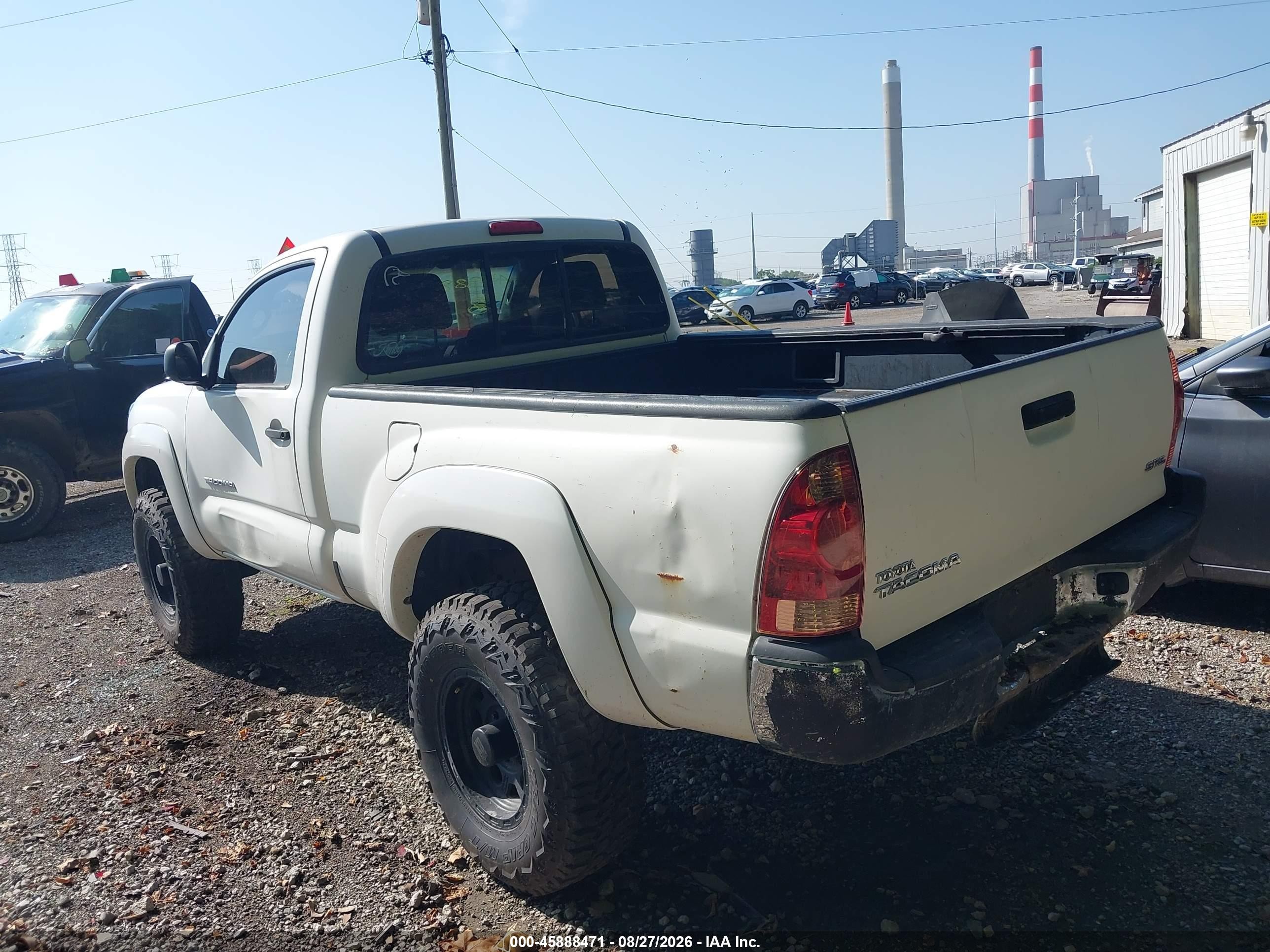 2009 Toyota Tacoma   White vin: 5TEPX42N59Z602996