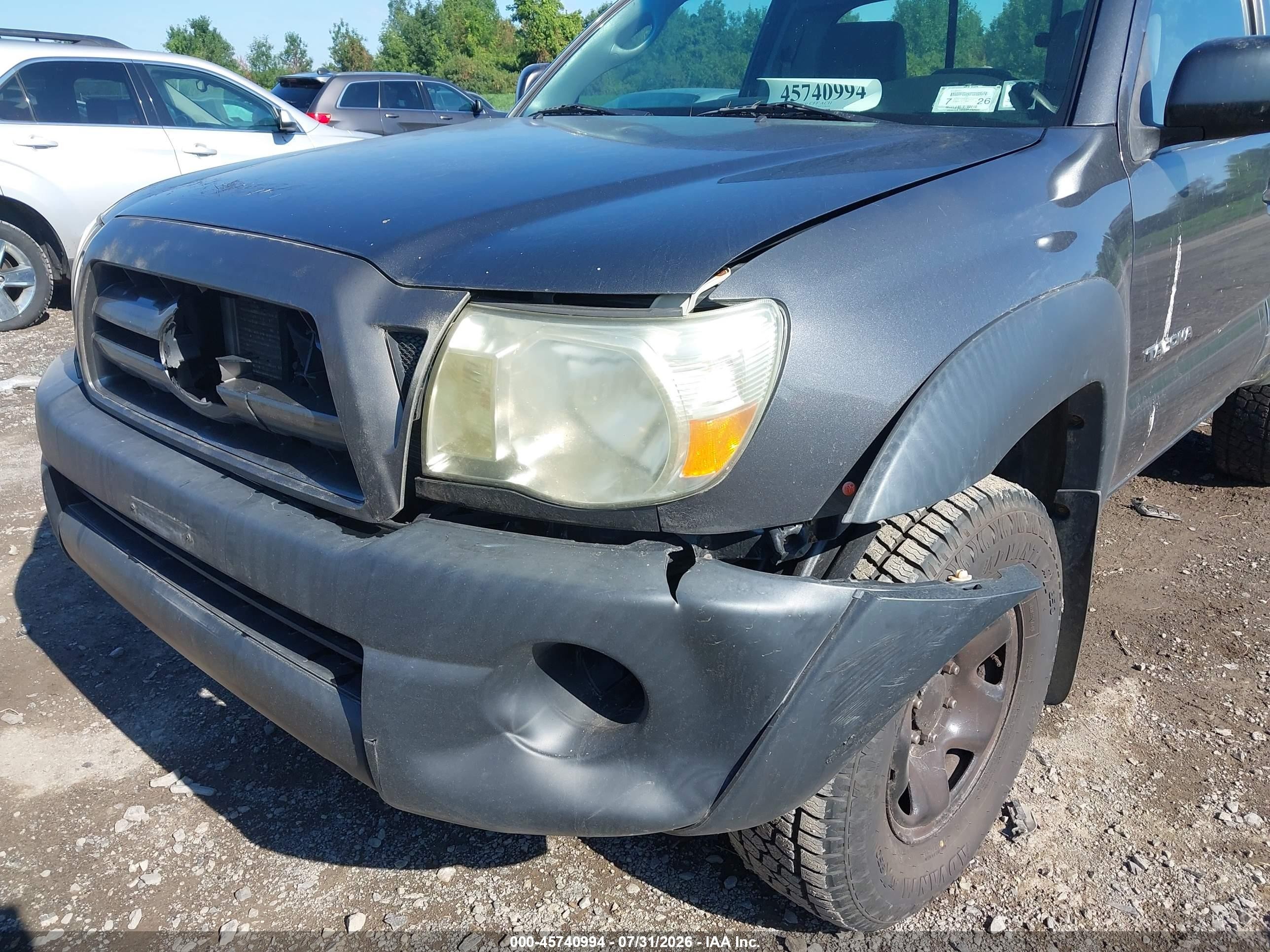 2010 Toyota Tacoma   Gray vin: 5TEPX4EN3AZ680810