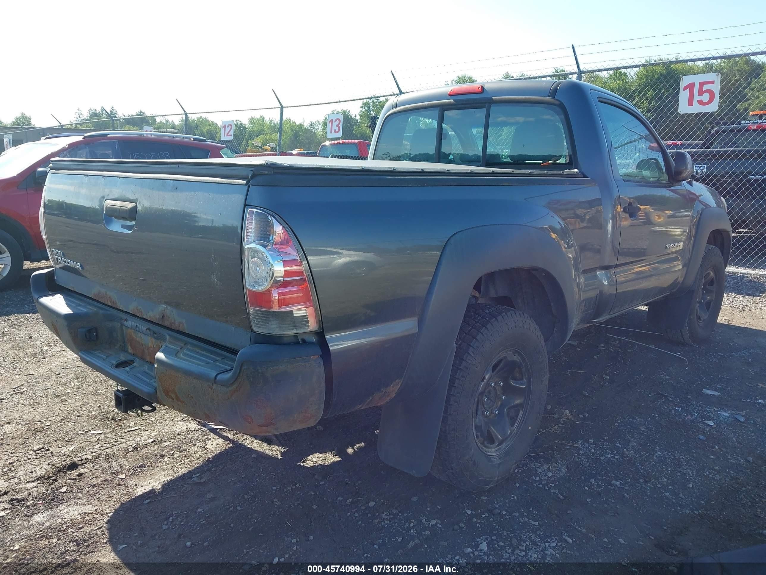 2010 Toyota Tacoma   Gray vin: 5TEPX4EN3AZ680810