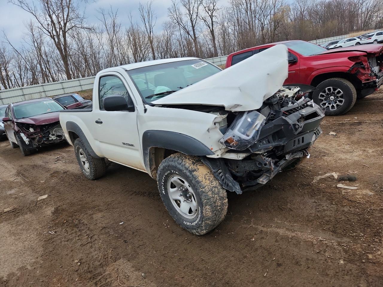 2010 Toyota Tacoma Base Белый vin: 5TEPX4EN8AZ743027