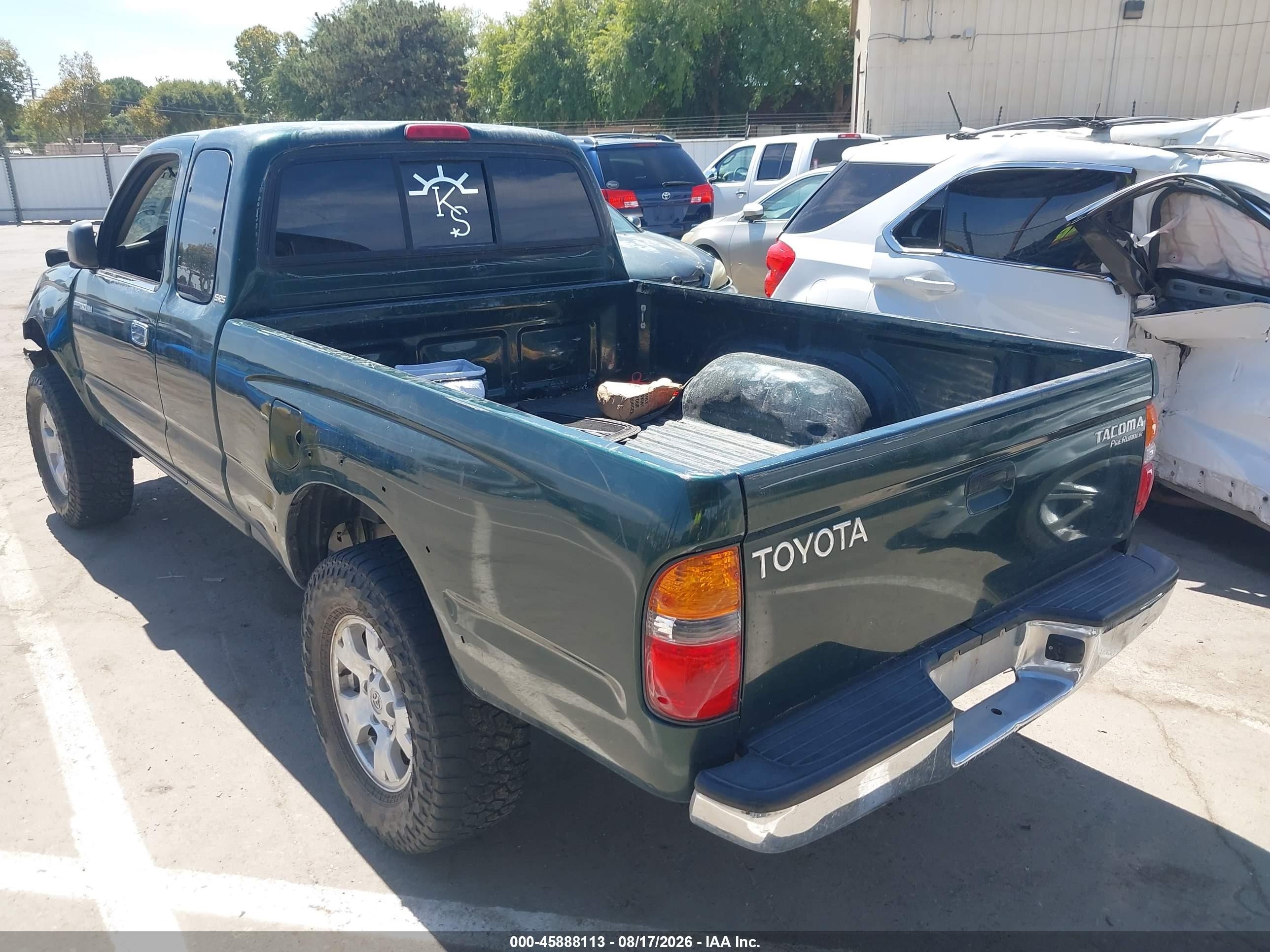2001 Toyota Tacoma Prerunner Green vin: 5TESM92N01Z848990