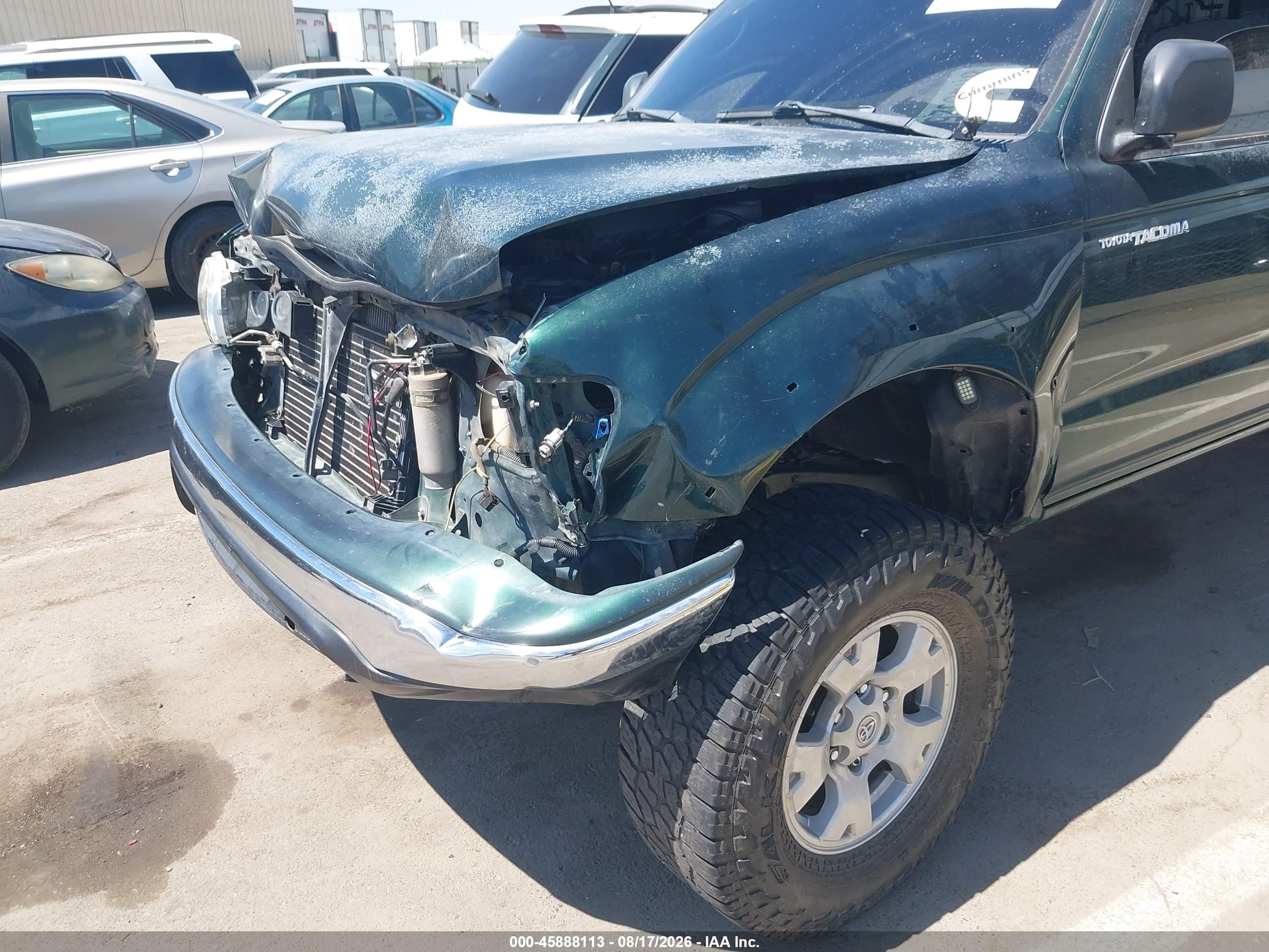 2001 Toyota Tacoma Prerunner Green vin: 5TESM92N01Z848990