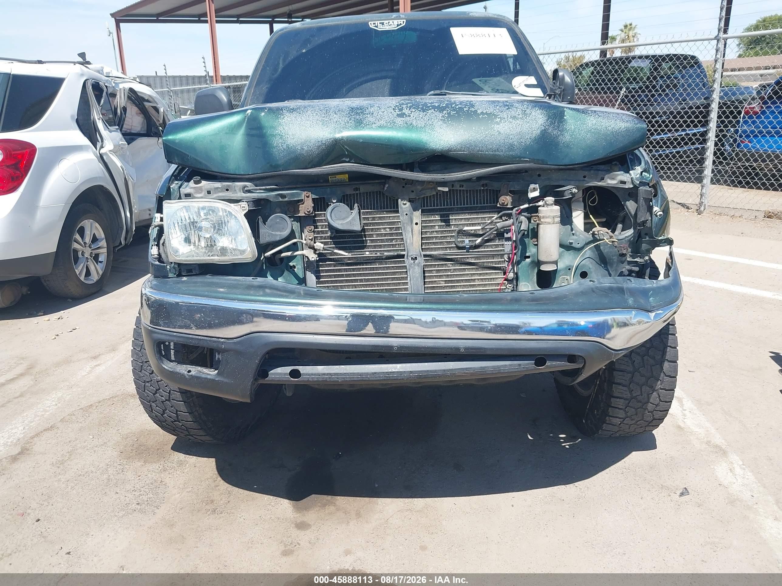 2001 Toyota Tacoma Prerunner Green vin: 5TESM92N01Z848990