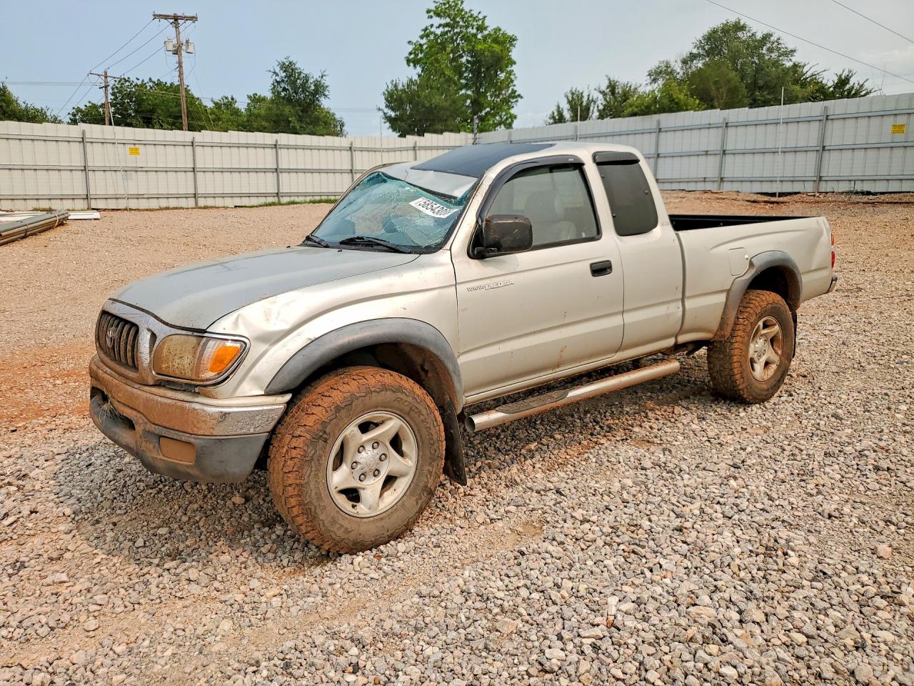 2003 Toyota Tacoma Xtracab Prerunner Желто-коричневый vin: 5TESM92N03Z171068