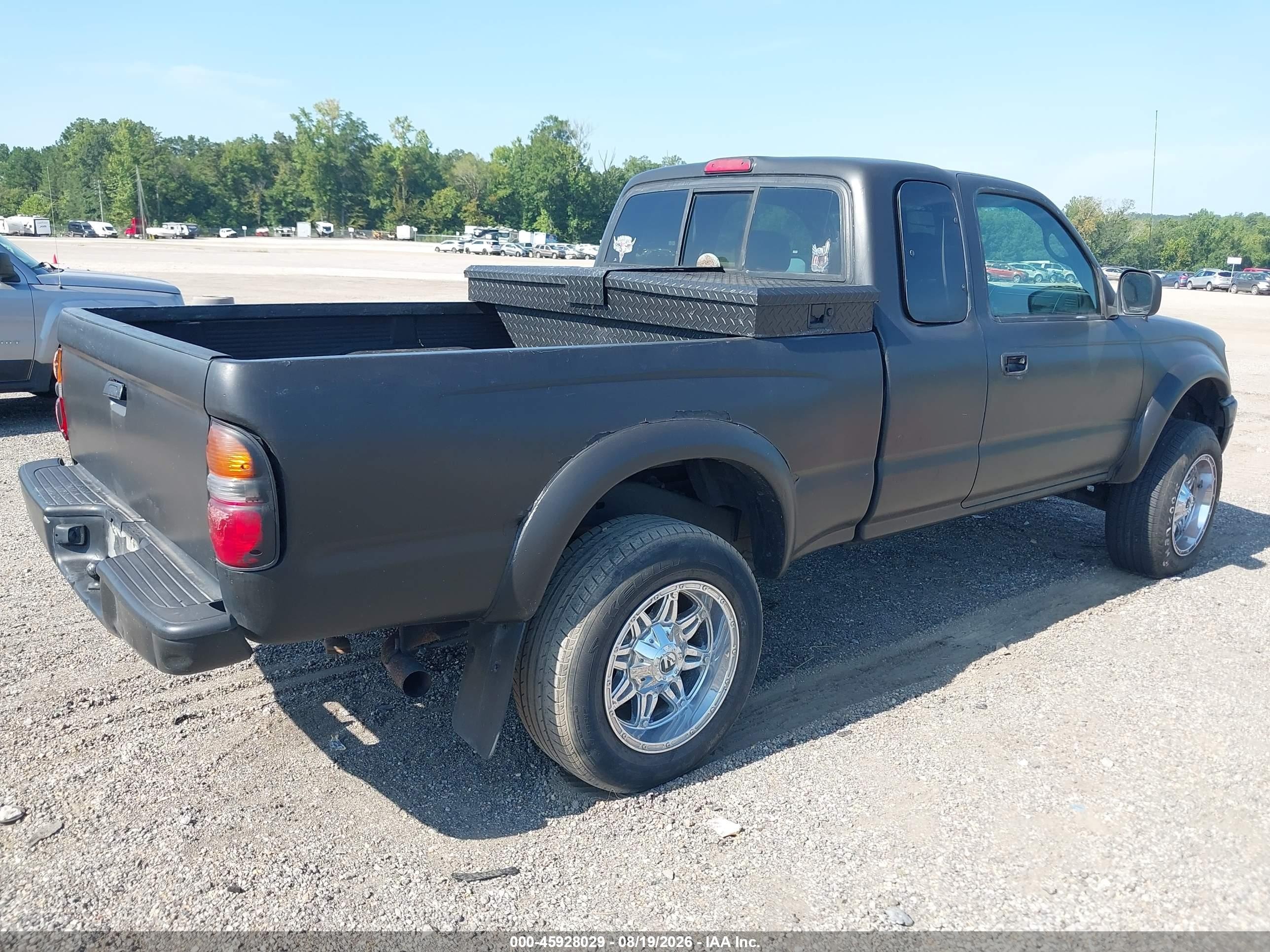 2004 Toyota Tacoma Prerunner Black vin: 5TESM92N04Z375788