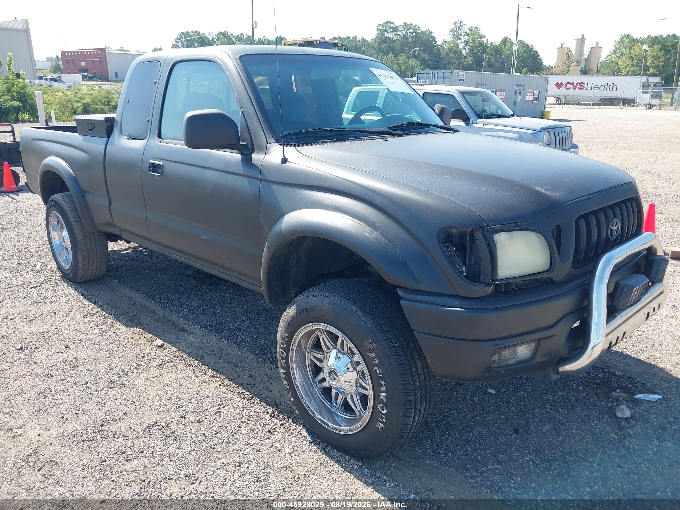 2004 Toyota Tacoma Prerunner Black vin: 5TESM92N04Z375788