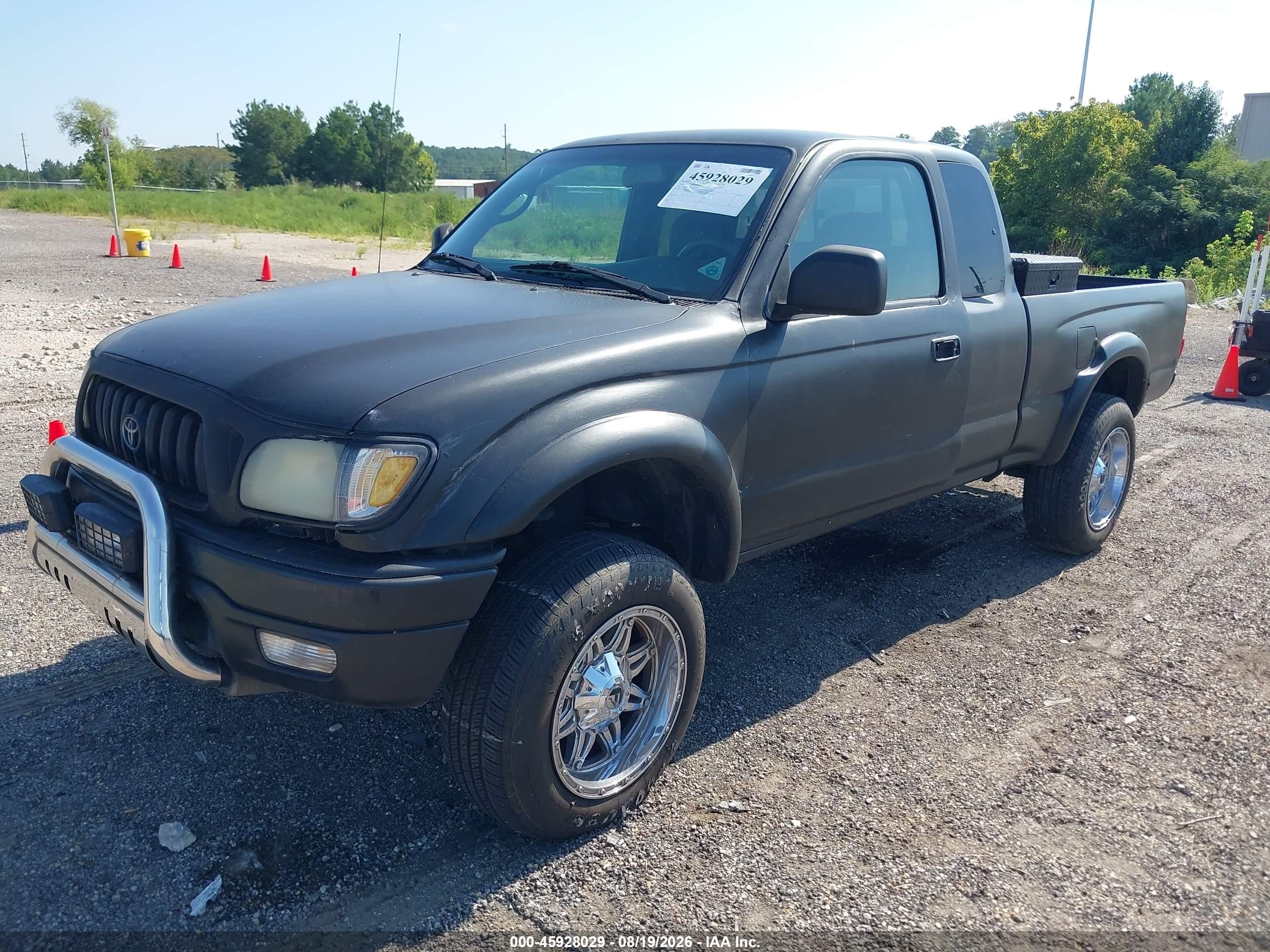 2004 Toyota Tacoma Prerunner Black vin: 5TESM92N04Z375788