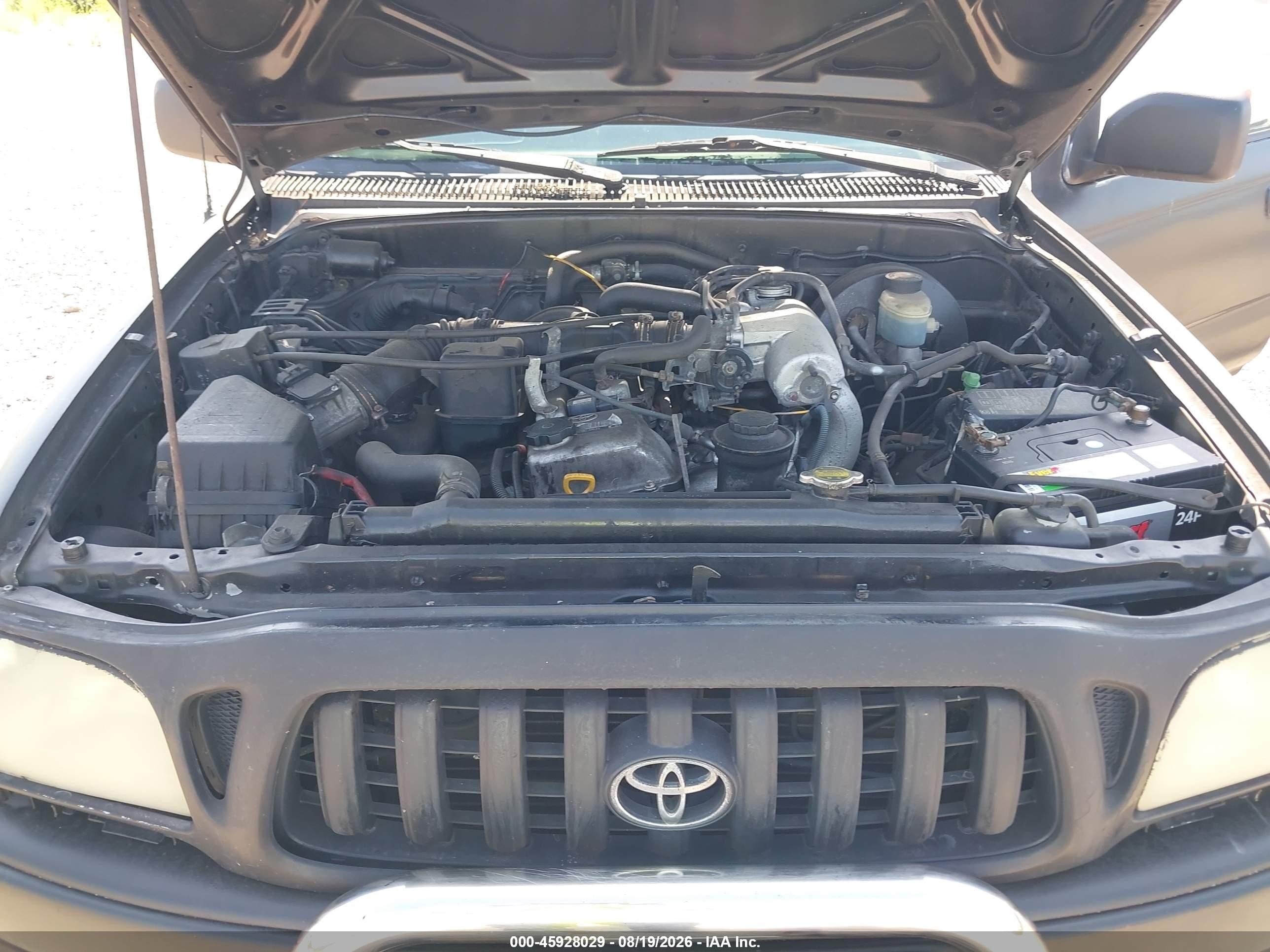 2004 Toyota Tacoma Prerunner Black vin: 5TESM92N04Z375788