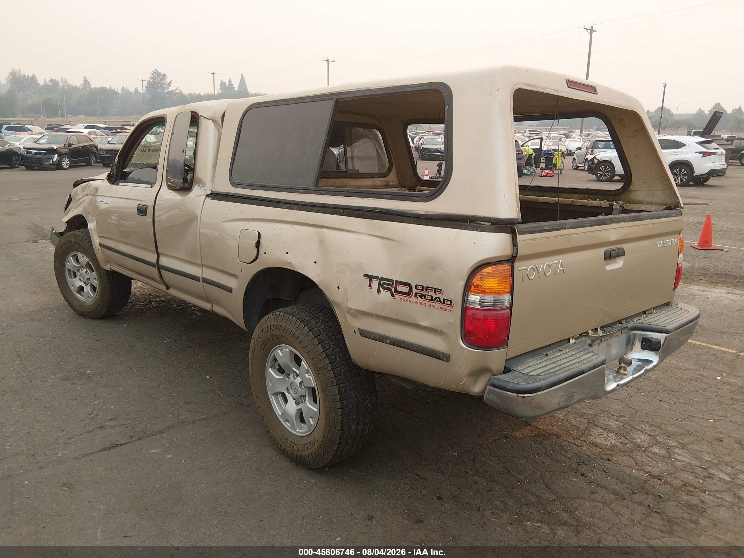 2001 Toyota Tacoma Prerunner Gold vin: 5TESM92N11Z724159