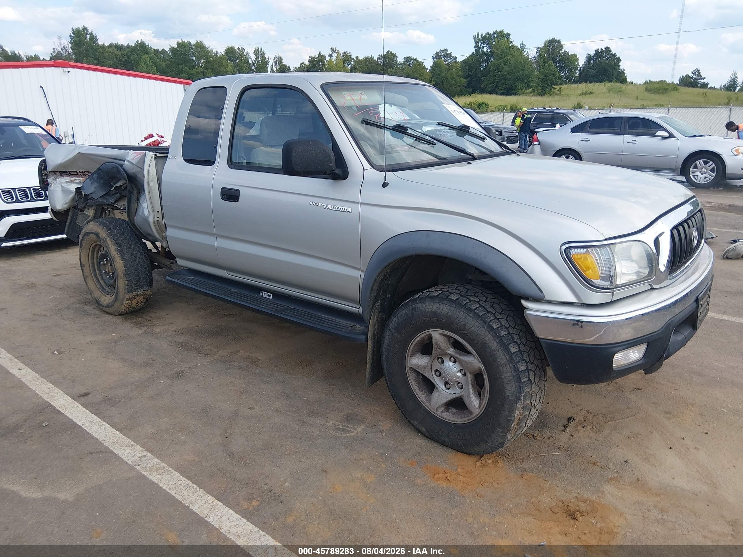 2002 Toyota Tacoma Prerunner Gray vin: 5TESM92N12Z124582
