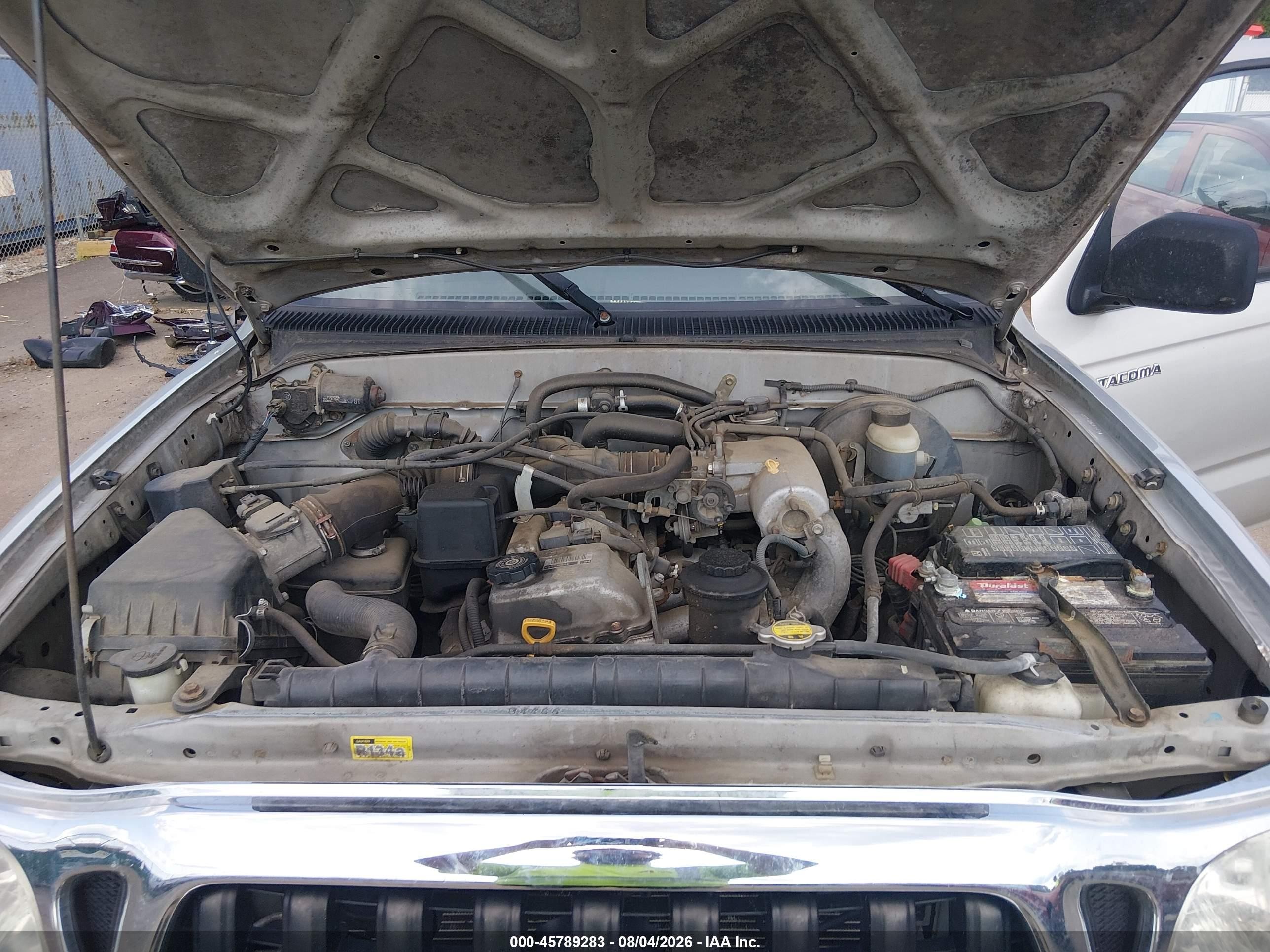 2002 Toyota Tacoma Prerunner Gray vin: 5TESM92N12Z124582