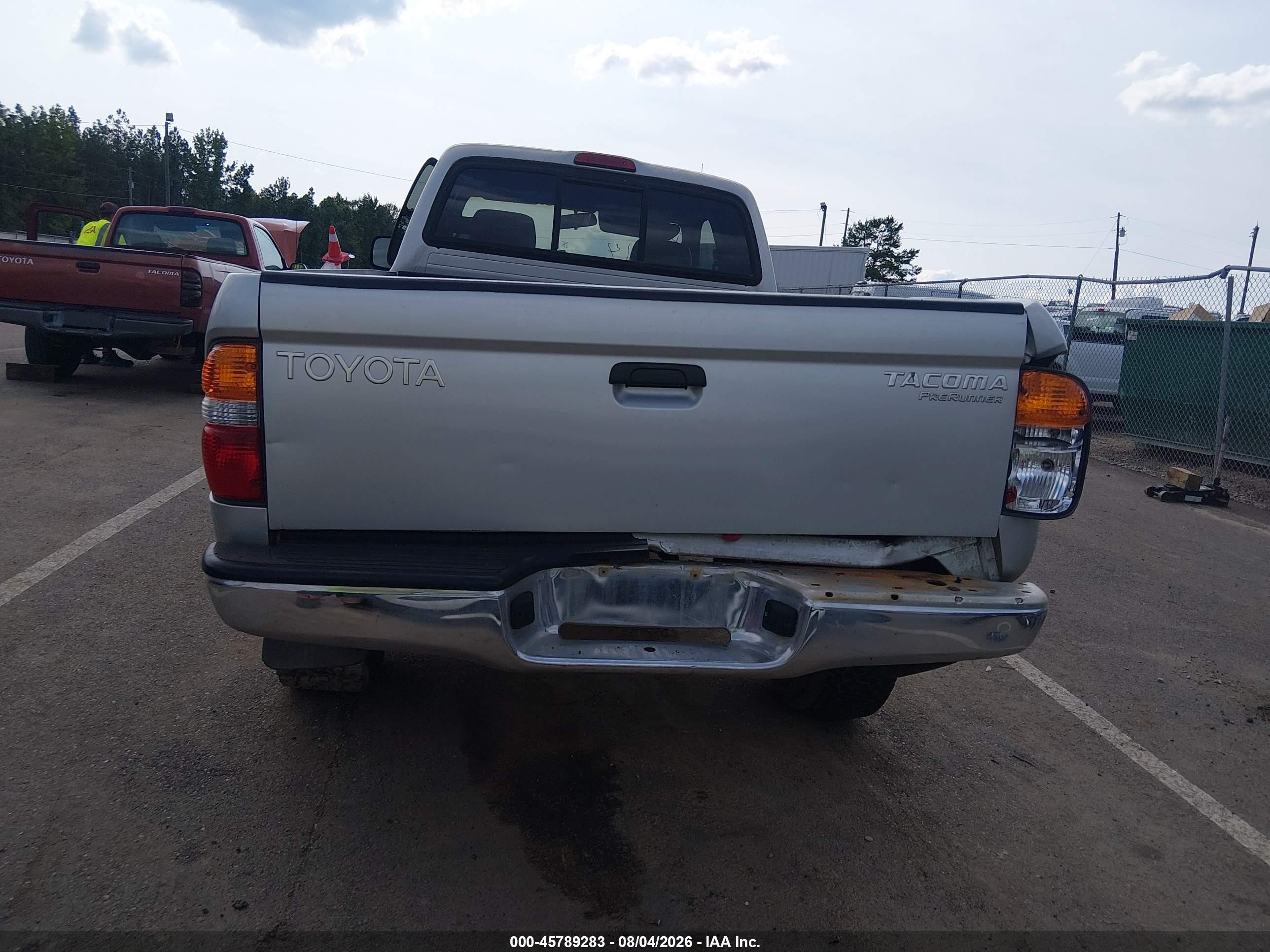2002 Toyota Tacoma Prerunner Gray vin: 5TESM92N12Z124582
