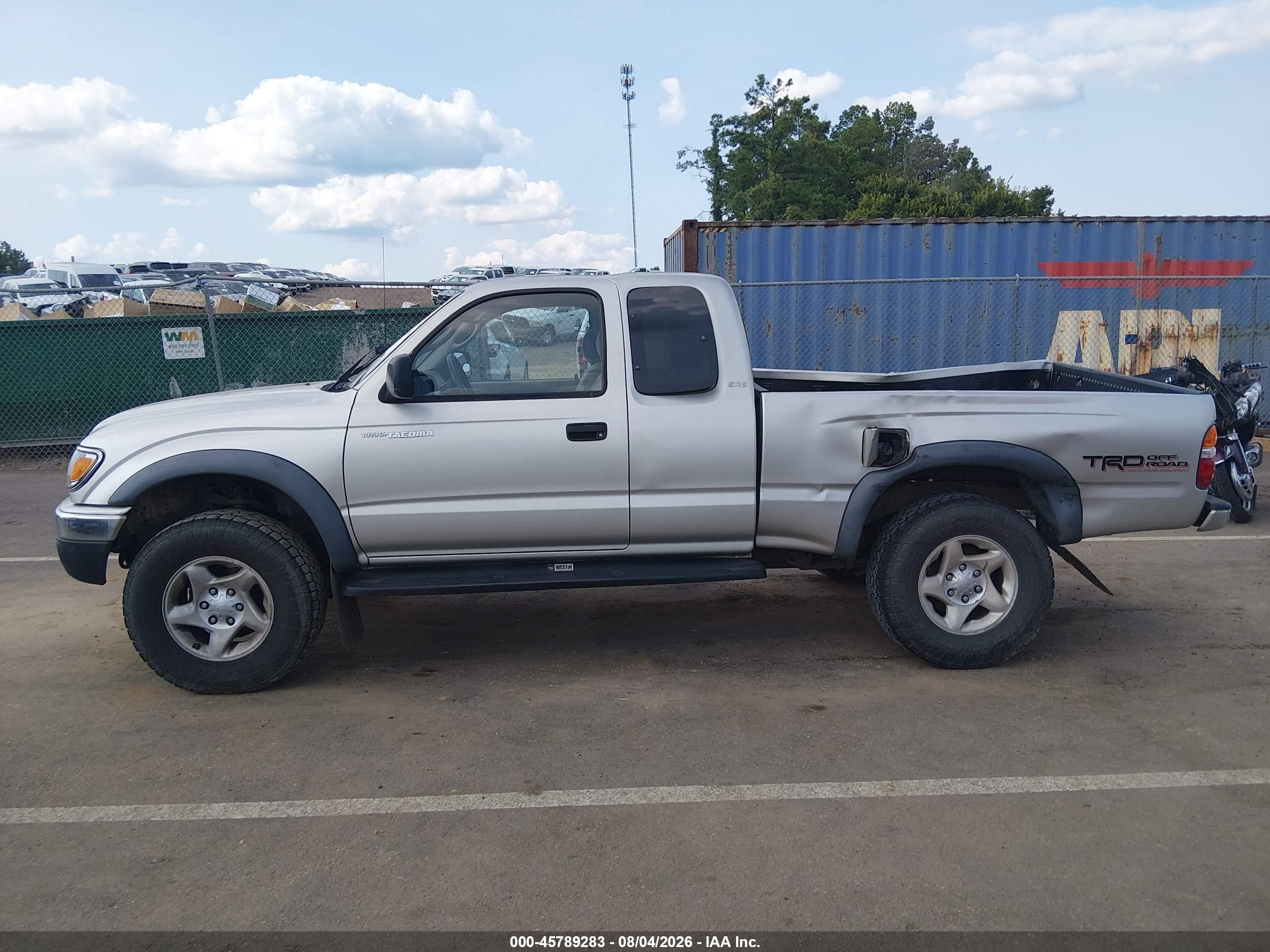 2002 Toyota Tacoma Prerunner Gray vin: 5TESM92N12Z124582