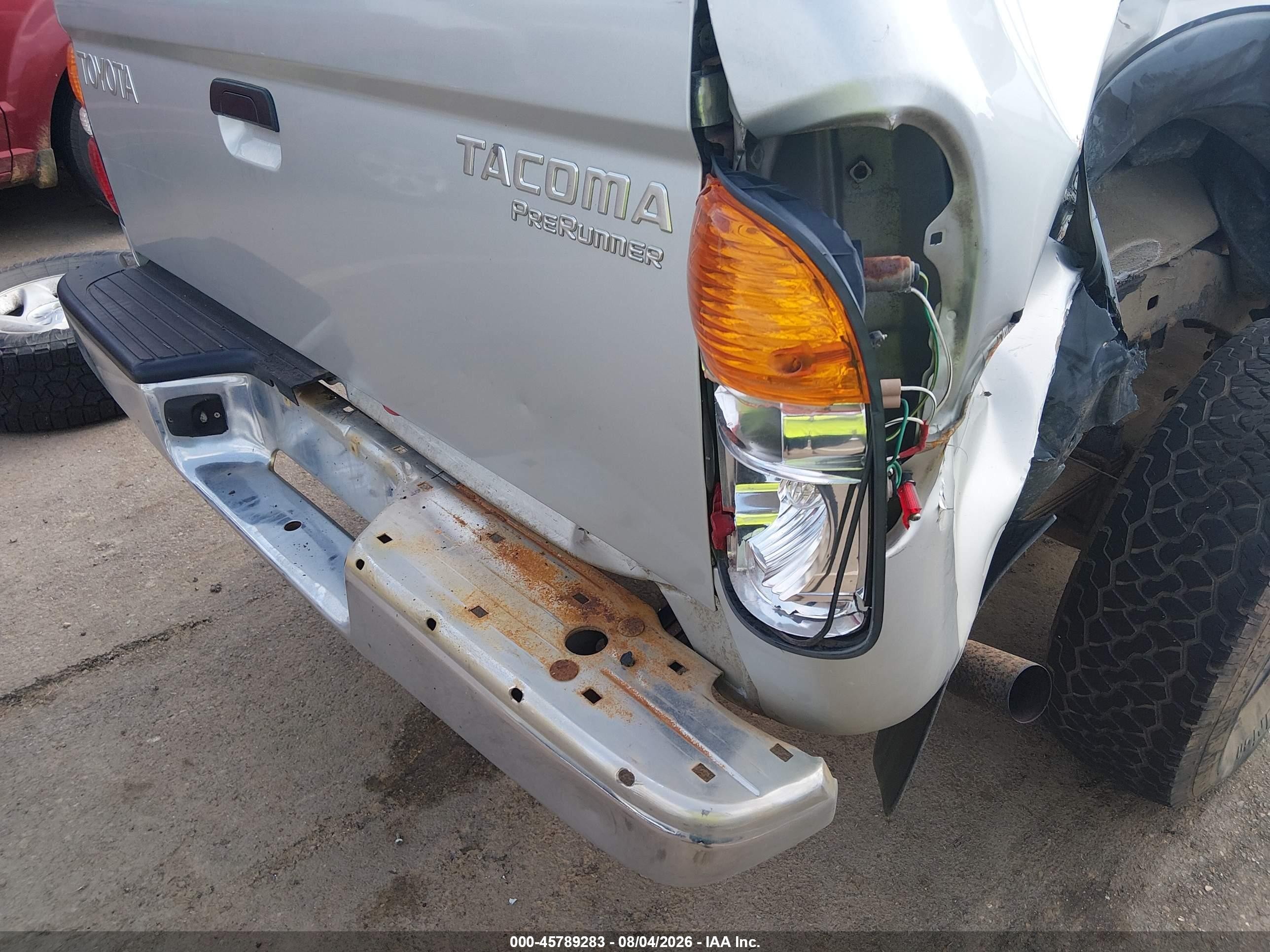 2002 Toyota Tacoma Prerunner Gray vin: 5TESM92N12Z124582