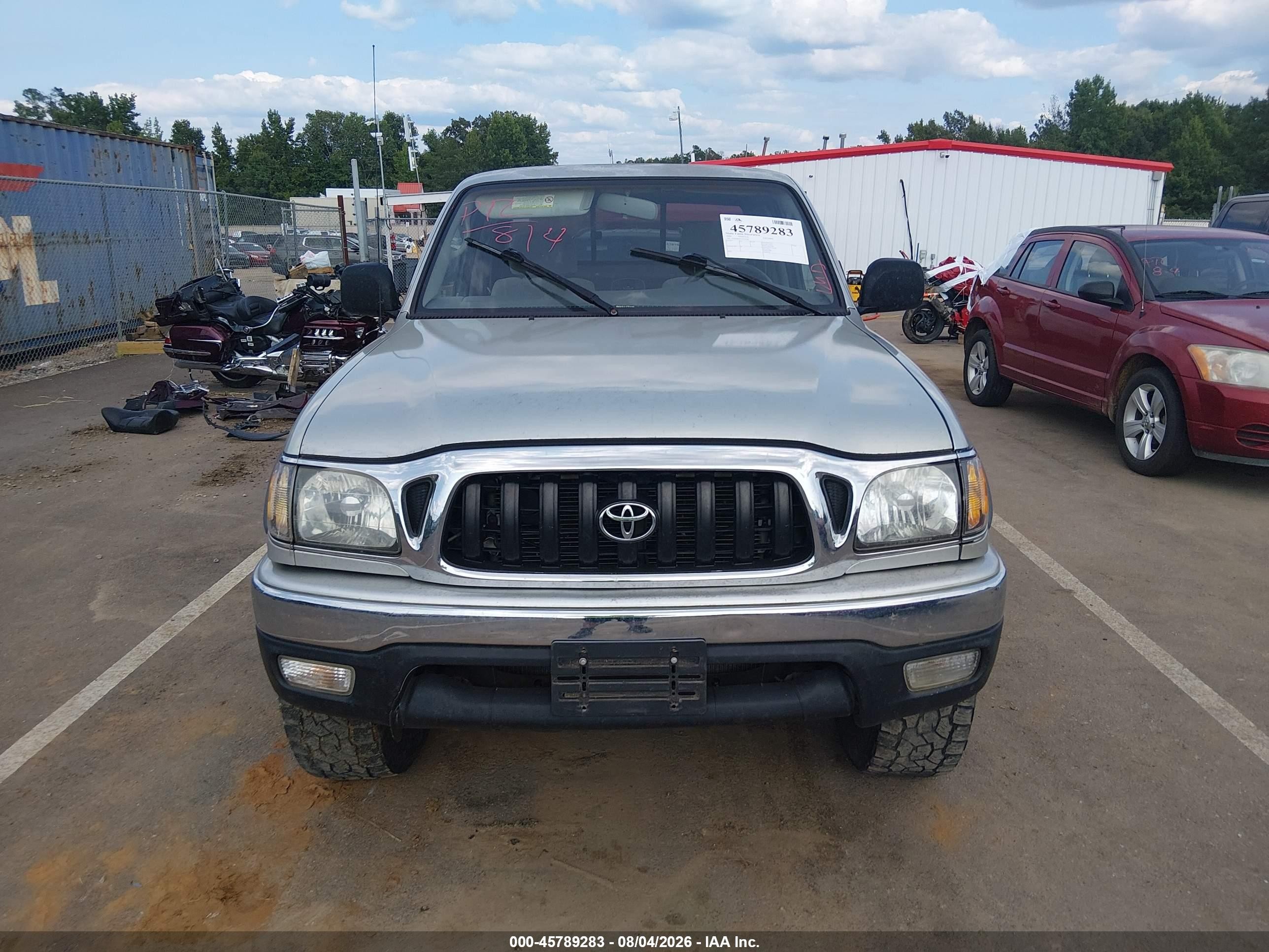 2002 Toyota Tacoma Prerunner Gray vin: 5TESM92N12Z124582