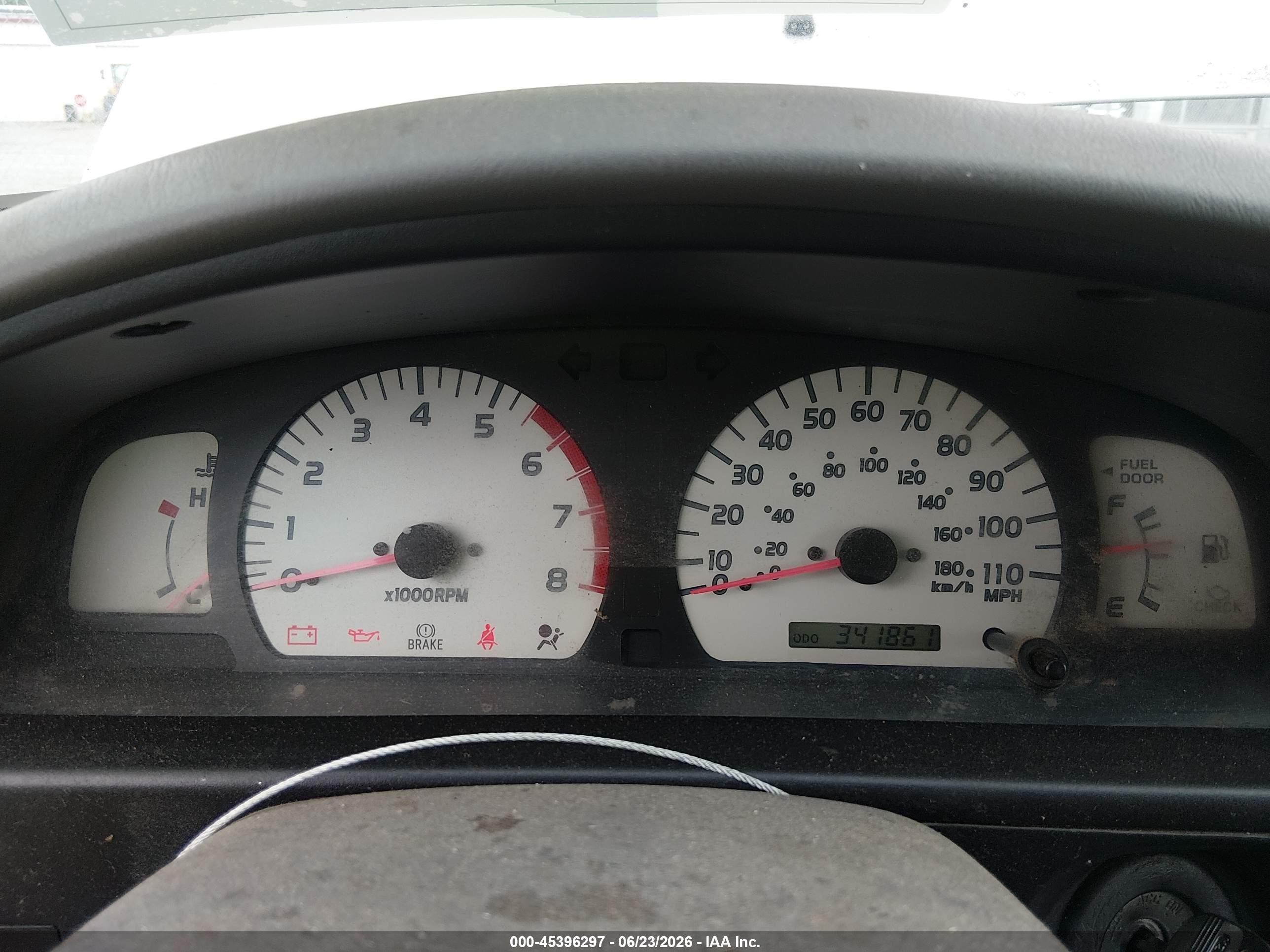 2003 Toyota Tacoma Prerunner Gray vin: 5TESM92N13Z215627