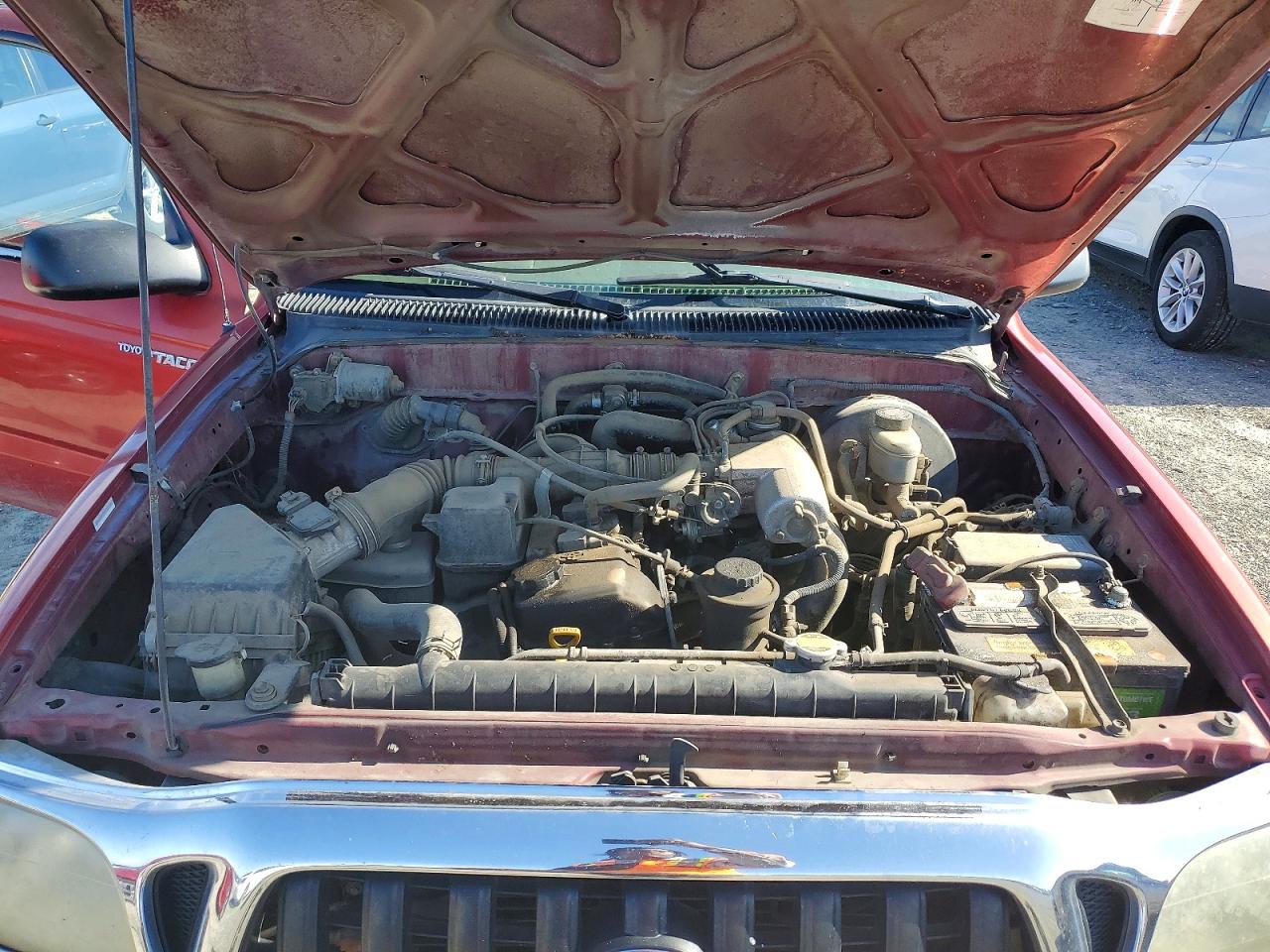 2002 Toyota Tacoma Xtracab Prerunner Red vin: 5TESM92N22Z032235