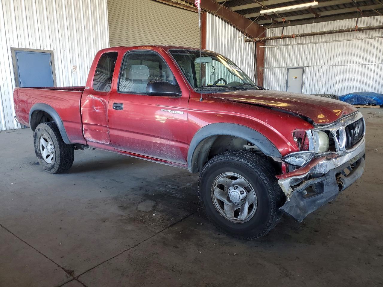 2002 Toyota Tacoma Xtracab Prerunner Red vin: 5TESM92N22Z046555
