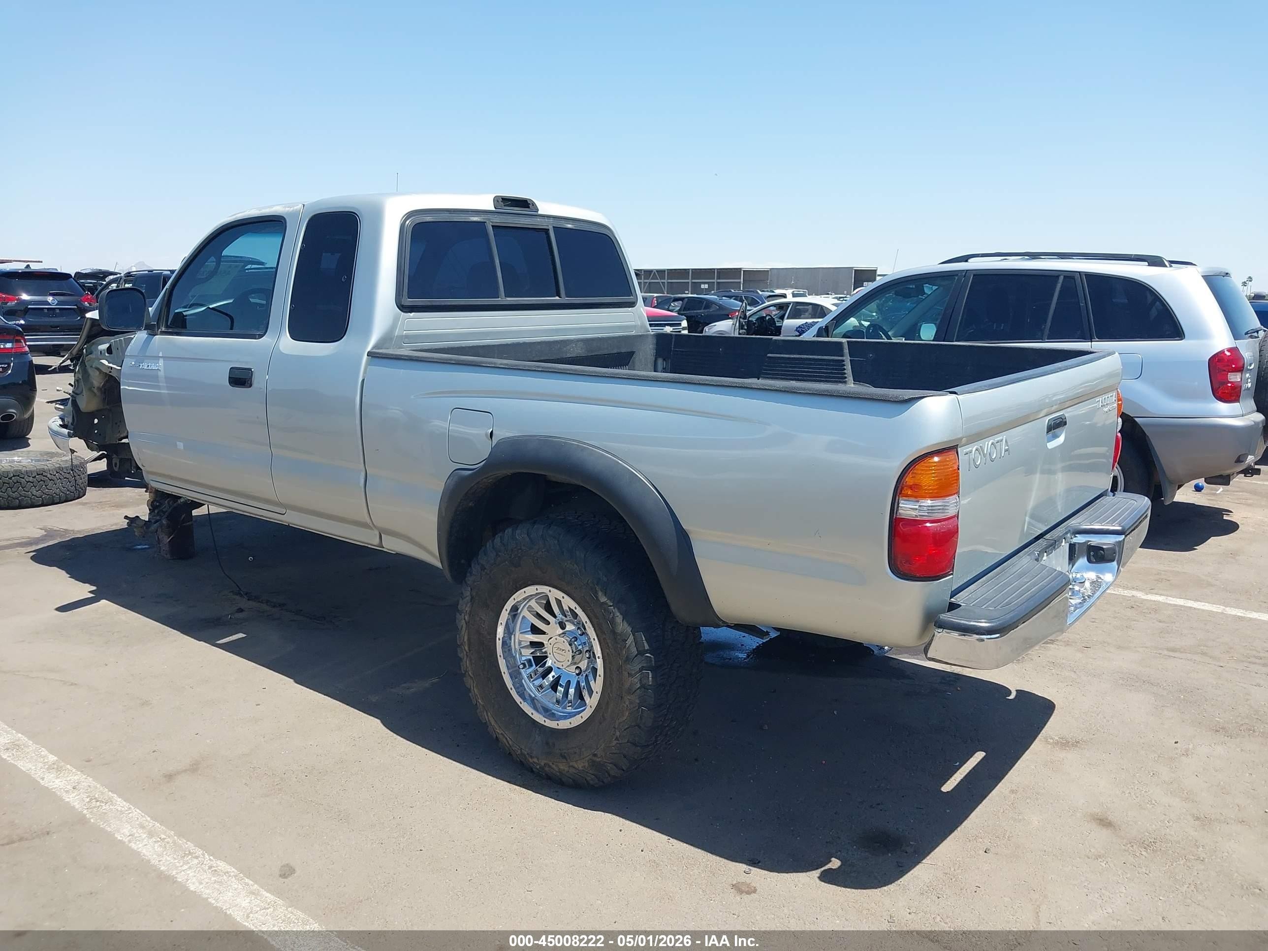 2002 Toyota Tacoma Prerunner Silver vin: 5TESM92N22Z140080