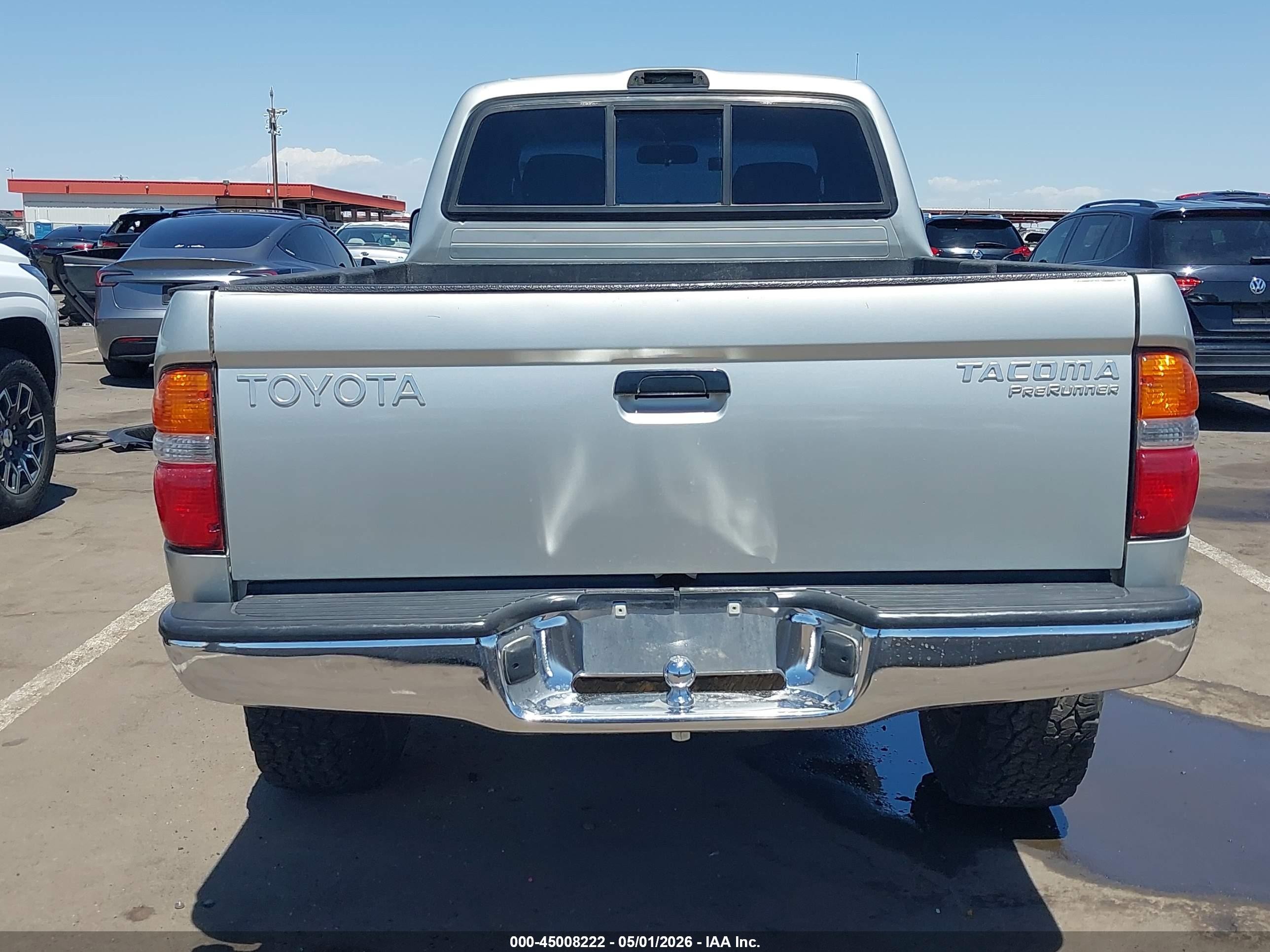 2002 Toyota Tacoma Prerunner Silver vin: 5TESM92N22Z140080