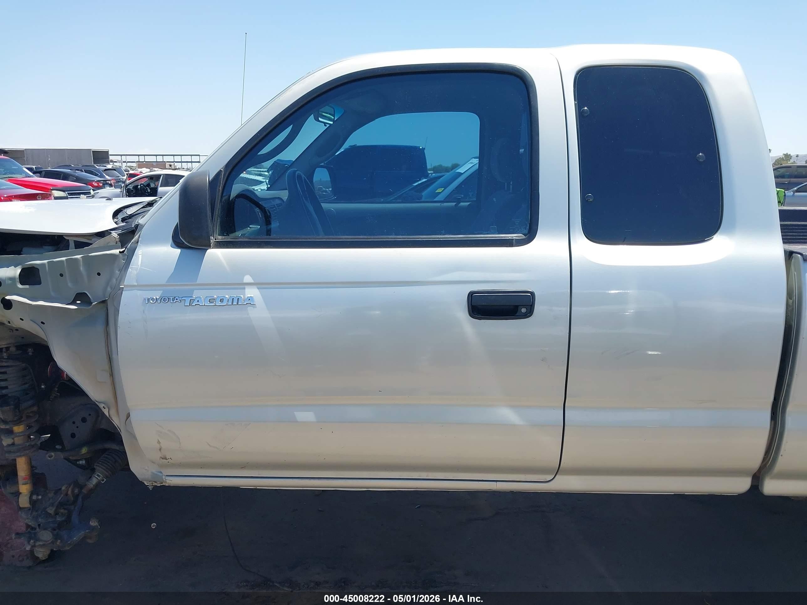 2002 Toyota Tacoma Prerunner Silver vin: 5TESM92N22Z140080