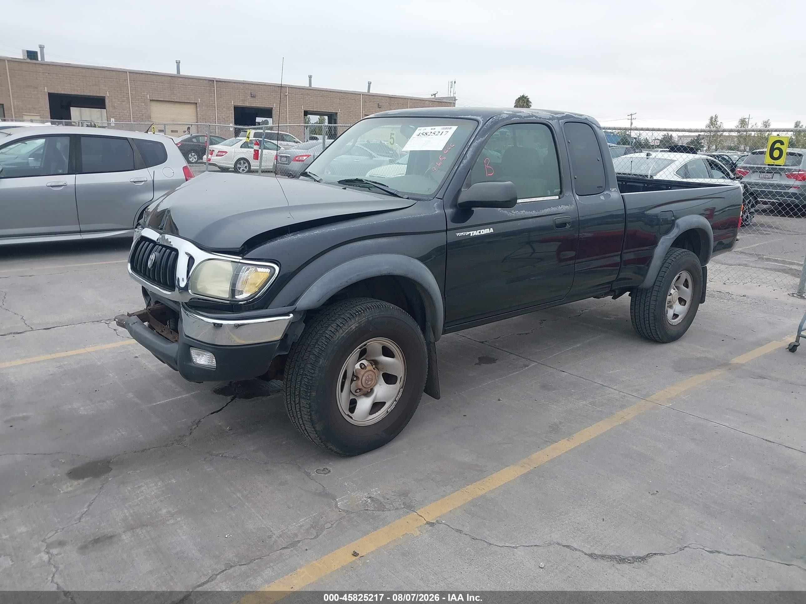 2004 Toyota Tacoma Prerunner Black vin: 5TESM92N24Z375131