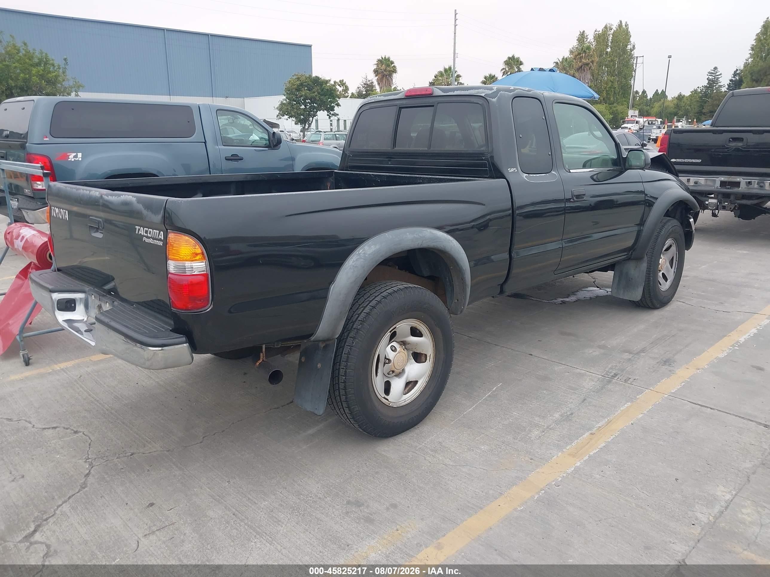 2004 Toyota Tacoma Prerunner Black vin: 5TESM92N24Z375131