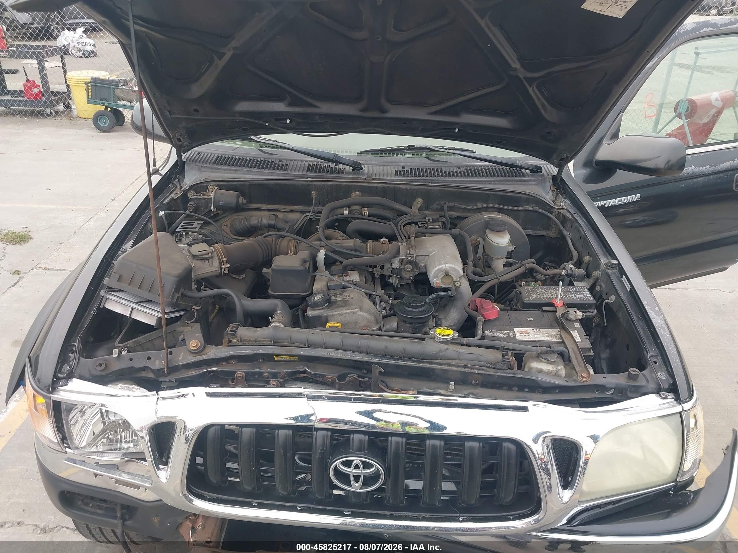 2004 Toyota Tacoma Prerunner Black vin: 5TESM92N24Z375131