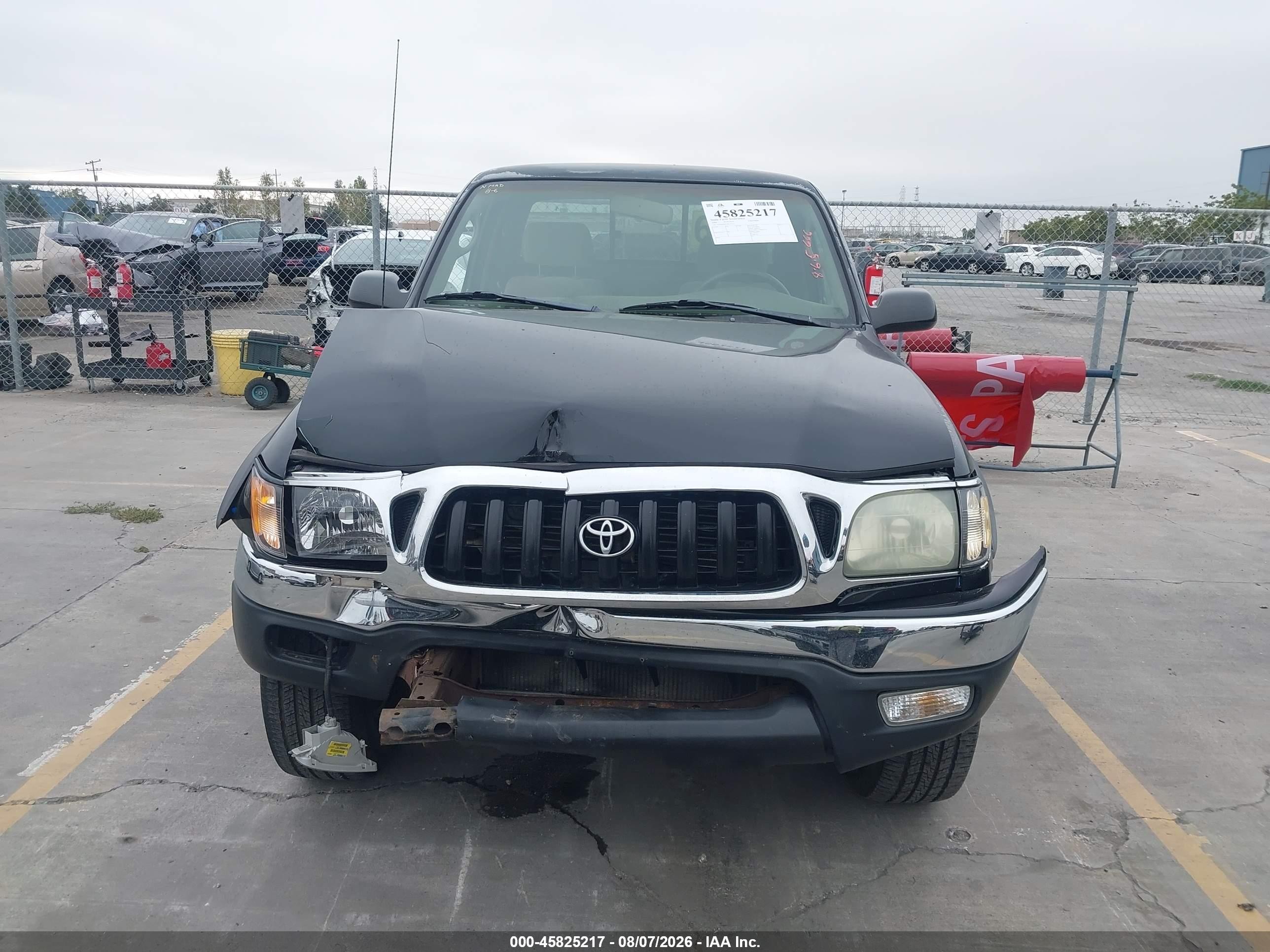 2004 Toyota Tacoma Prerunner Black vin: 5TESM92N24Z375131