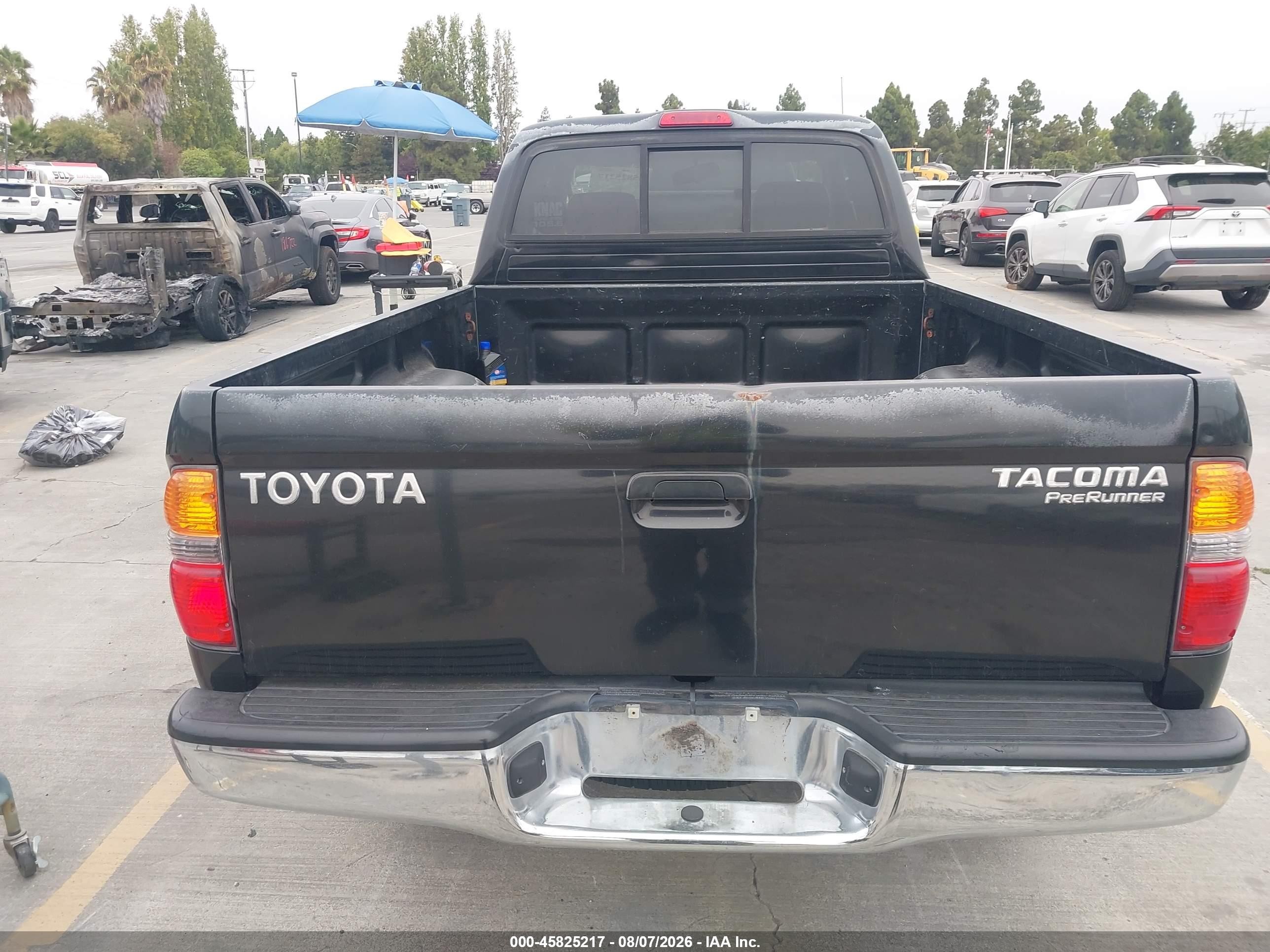 2004 Toyota Tacoma Prerunner Black vin: 5TESM92N24Z375131