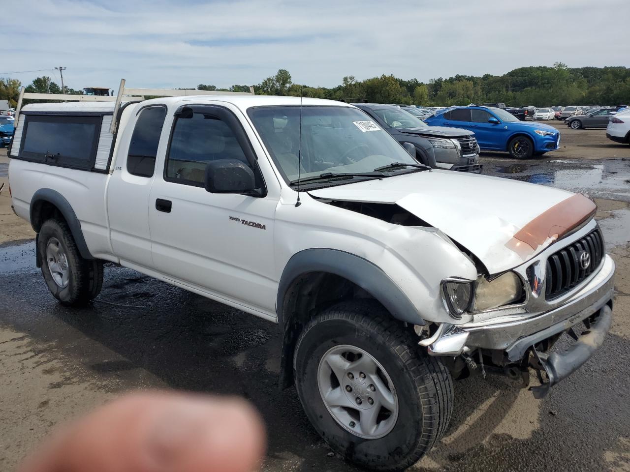 2001 Toyota Tacoma Xtracab Prerunner White vin: 5TESM92N31Z727466
