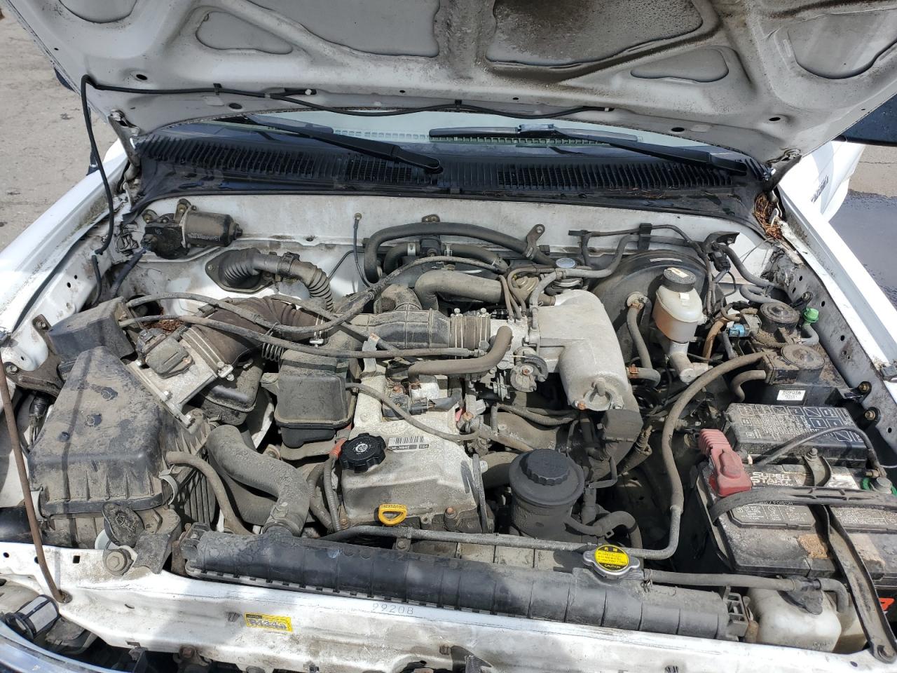 2001 Toyota Tacoma Xtracab Prerunner White vin: 5TESM92N31Z727466