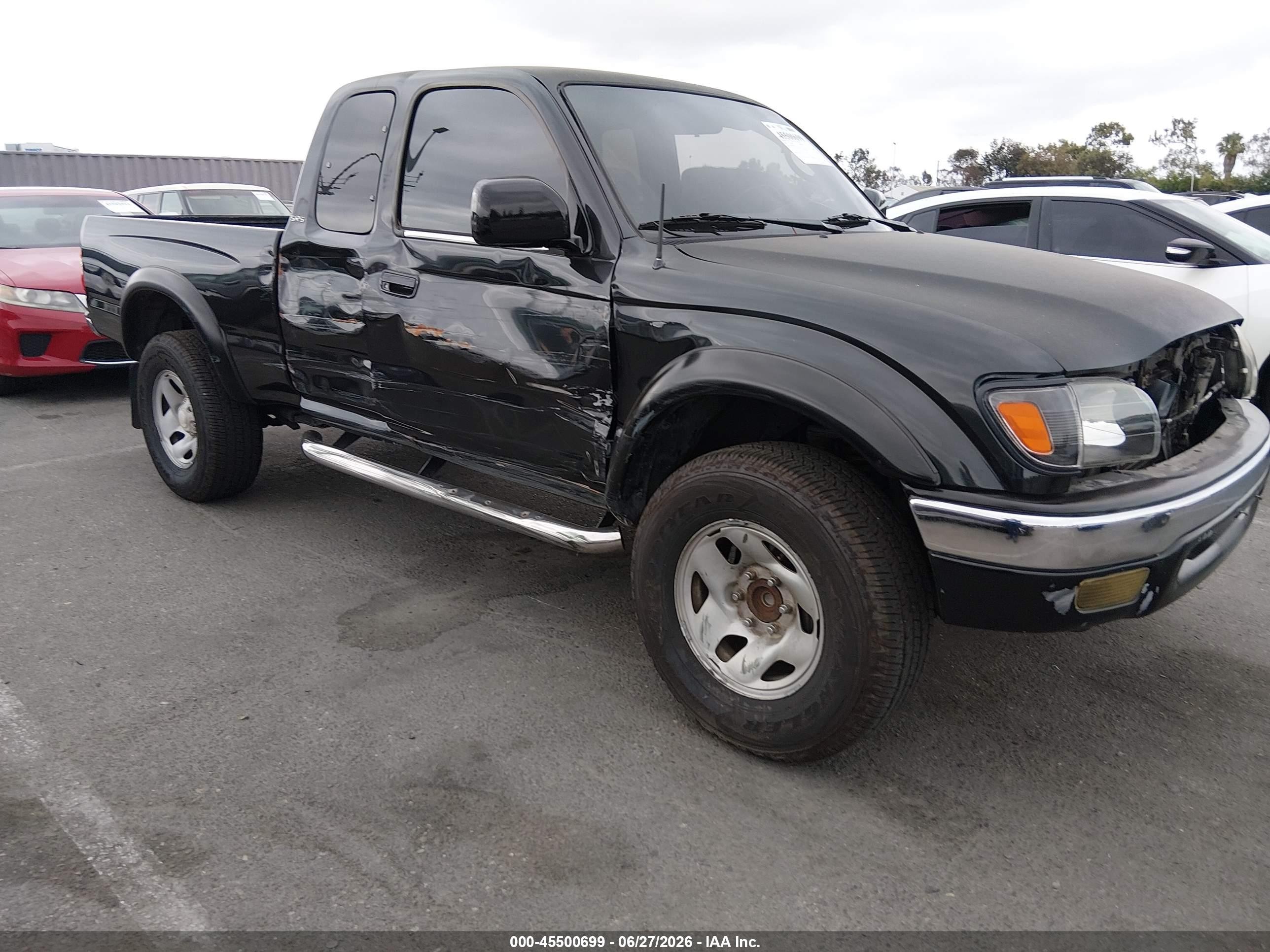 2002 Toyota Tacoma Prerunner Black vin: 5TESM92N32Z116497