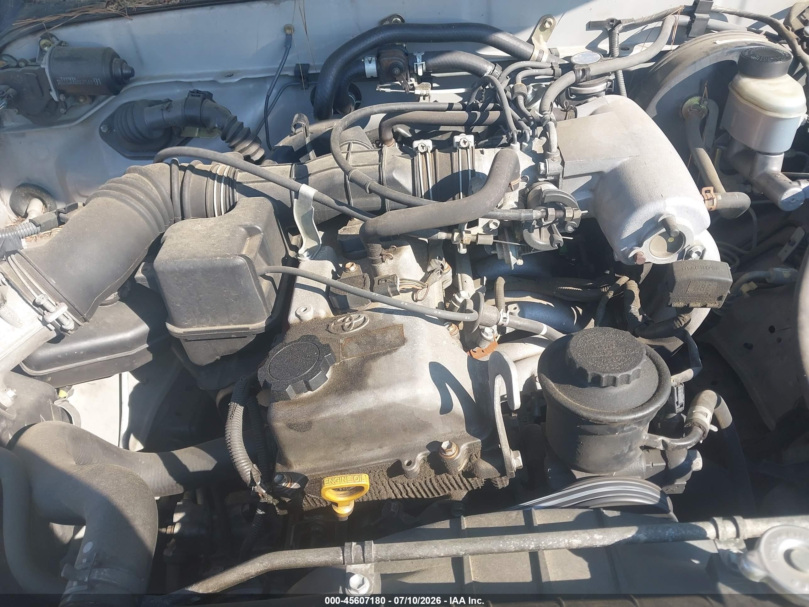 2001 Toyota Tacoma Prerunner Silver vin: 5TESM92N41Z845025